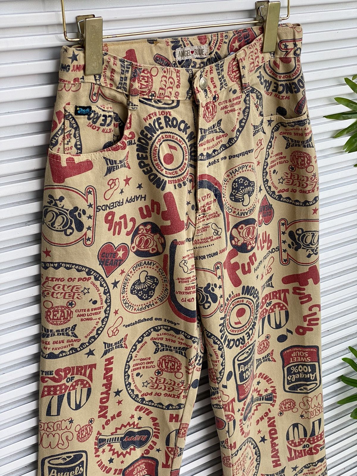 Angel Blue Vintage Angel Blue Printed All Overprinted / Hysteric Size US 26 / EU 42 - 3 Thumbnail