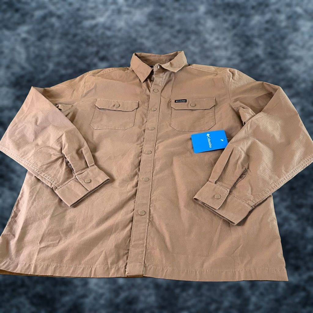 Vintage VINTAGE Columbia Landroamer Lined Shirt Button Up Long Sleeve Tan Mens Medium NWT 0 Size US M / EU 48-50 / 2 - 1 Thumbnail