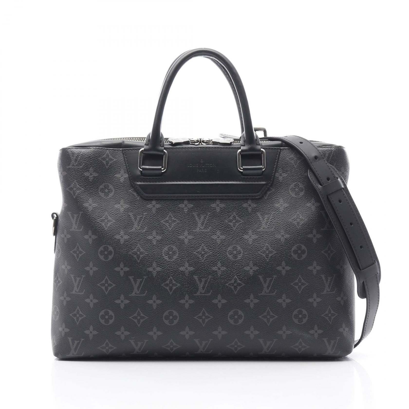 Louis Vuitton Louis Vuitton Odysse Monogram Eclipse Briefcase Business Bag Leather Black Size ONE SIZE - 1 Thumbnail