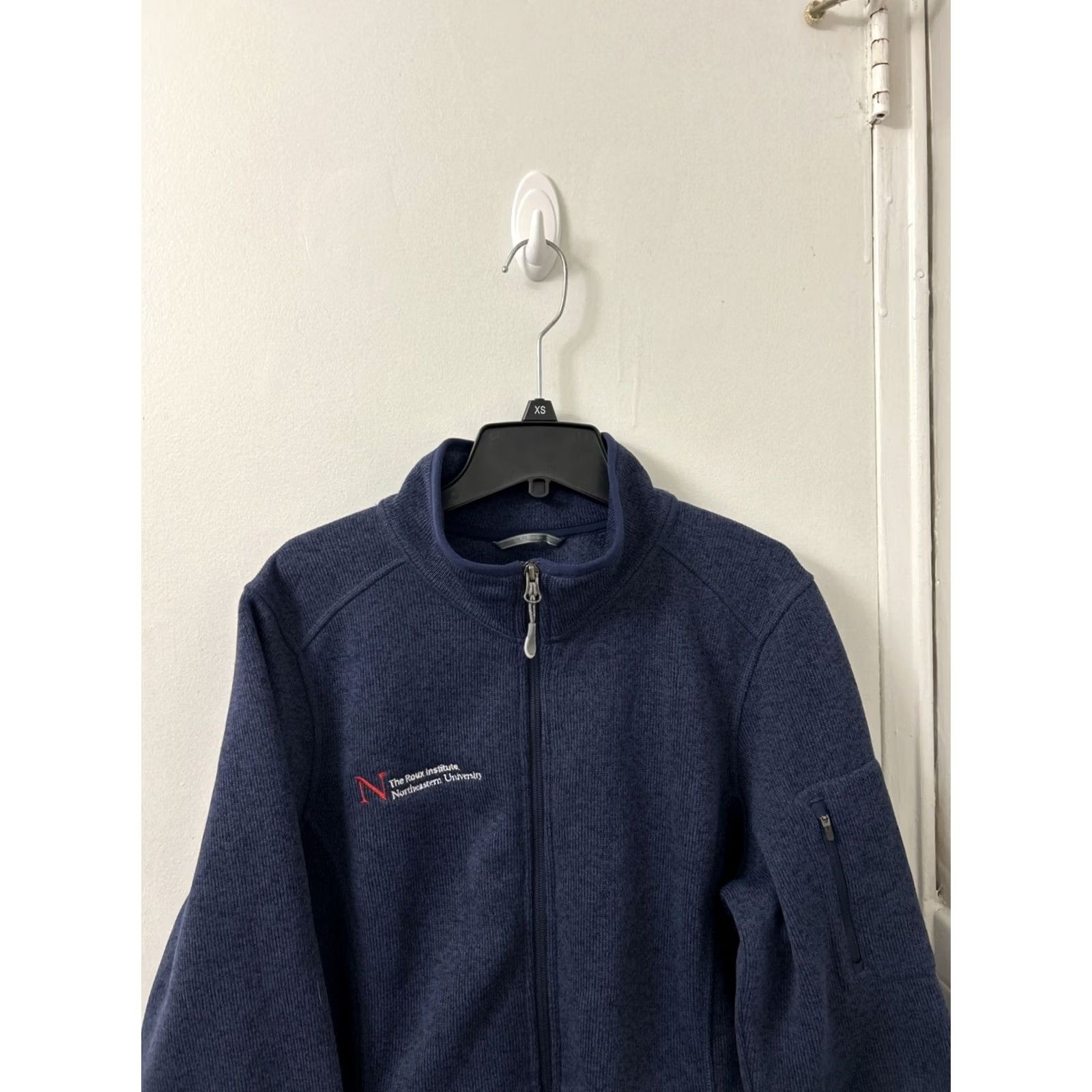 Vintage LL Bean Sweater Fleece Jacket Womens XL Navy Blue Full Zip Coat Womens XL Navy Blue Full Zip Jacket Size XL / US 12-14 / IT 48-50 - 2 Thumbnail