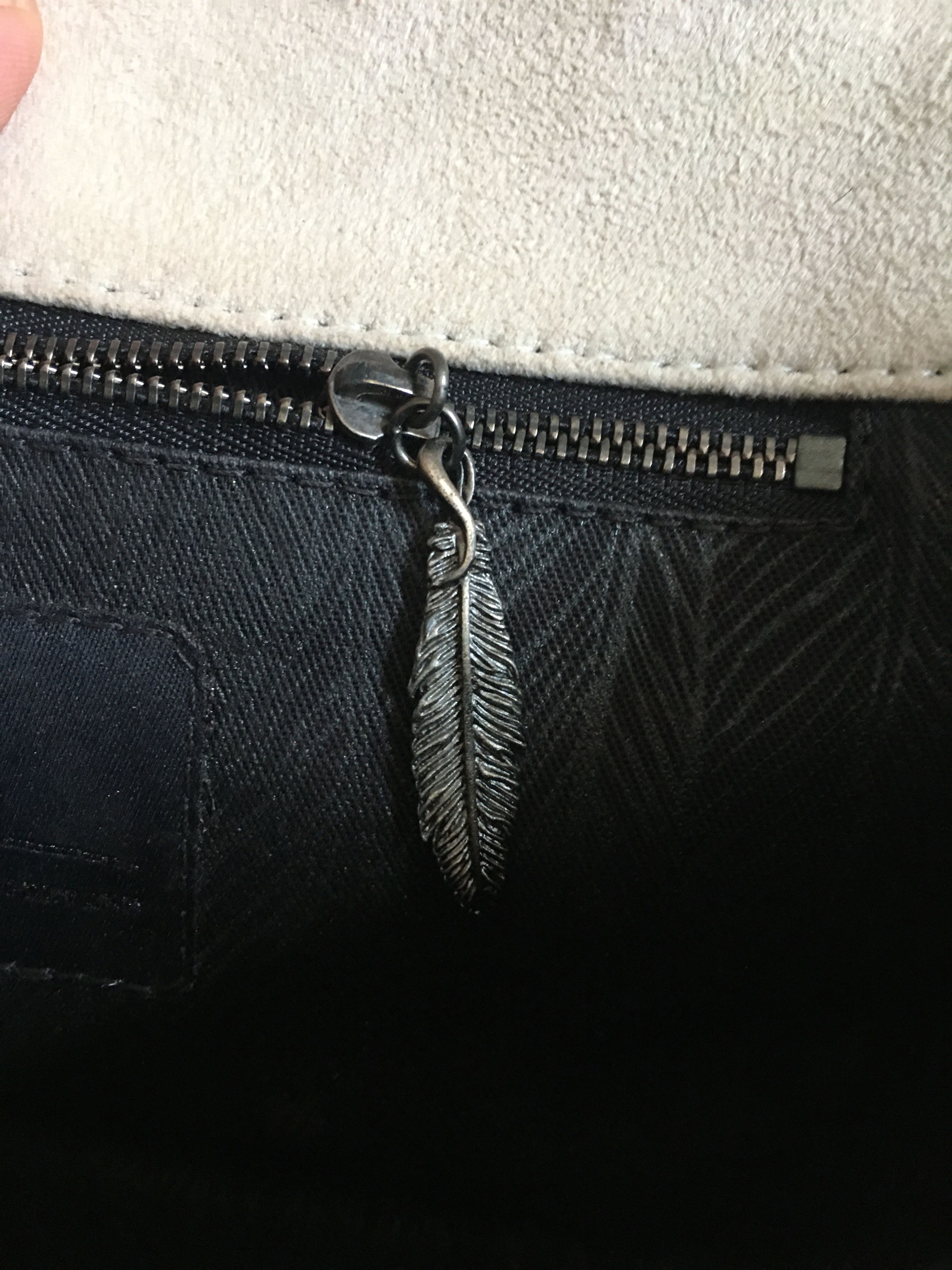 Other Raven Kauffman Couture Beige Embossed Leather Clutch Bag Size ONE SIZE - 8 Thumbnail