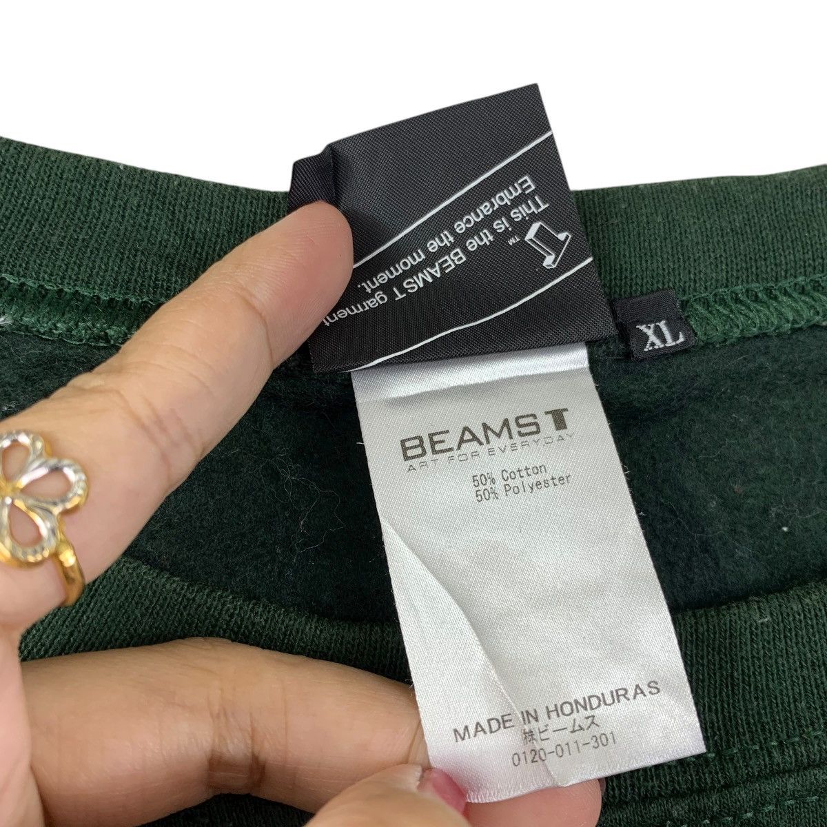 Beams Plus BEAMS T PLUS “BMS Exp. Delivery Service” Sweatshirt Green Size US XL / EU 56 / 4 - 6 Thumbnail