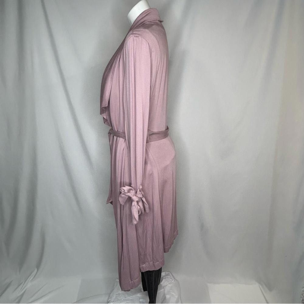 Designer Thread & Supply Rose Mauve Waterfall Duster Trench, Large Size L / US 10 / IT 46 - 4 Thumbnail