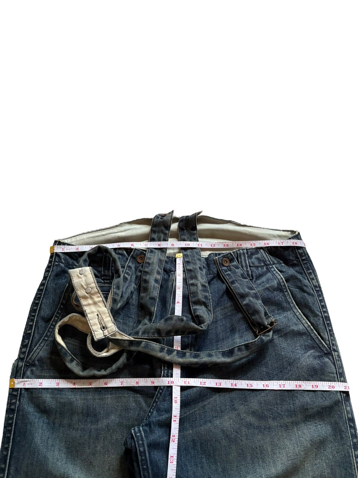 Gap Vintage Gap Mud Wash Suspenders Style Loose Baggy Jeans Size US 38 / EU 54 - 13 Thumbnail