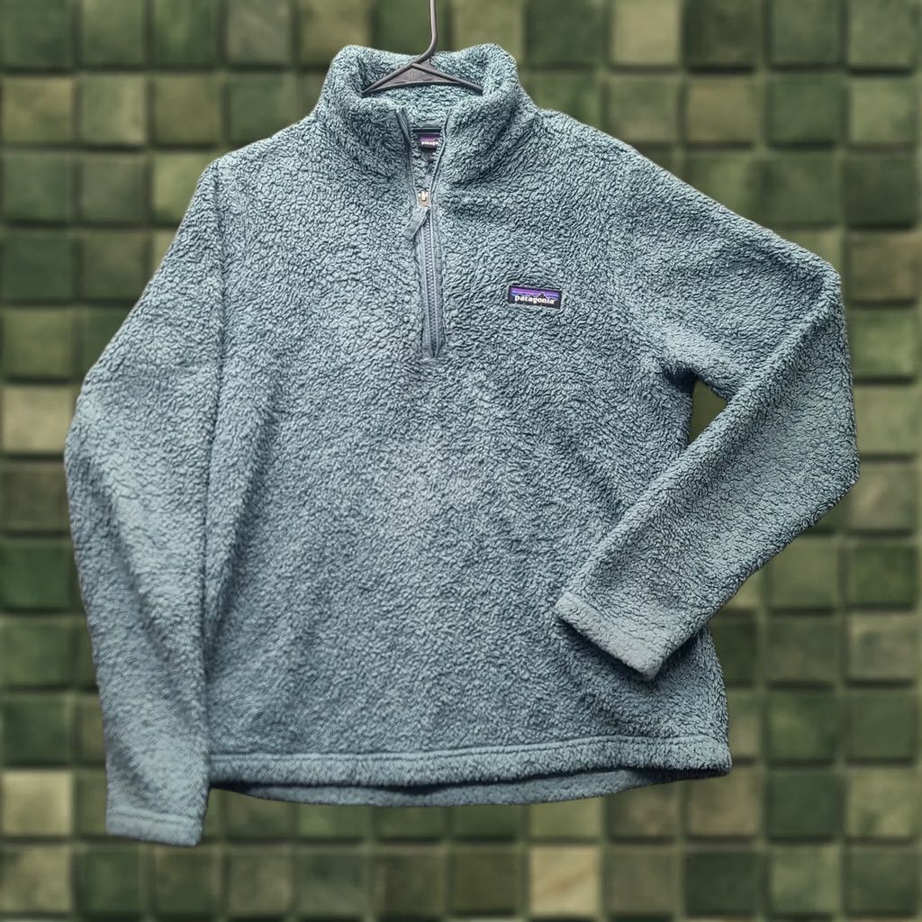 Patagonia Patagonia Los Gatos Pull Over Womens M Regular Fleece 1/4 Zip Jacket Blue 90s Classic Outdoor Womens Odors: None Size M / US 6-8 / IT 42-44 - 1 Thumbnail