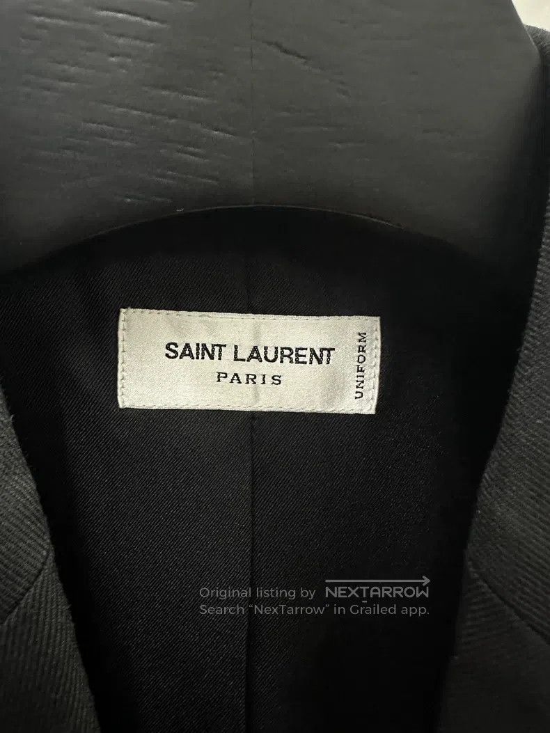 Saint Laurent Paris Saint Laurent Paris Classic Black Wool Smoking Suit Jacket Size US M / EU 48-50 / 2 - 3 Thumbnail