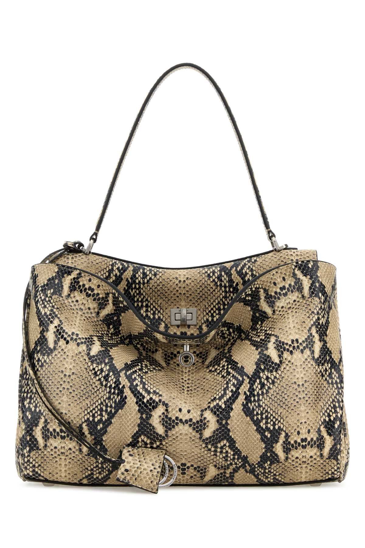Balenciaga Printed Leather Medium Rodeo Handbag Size ONE SIZE - 1 Thumbnail