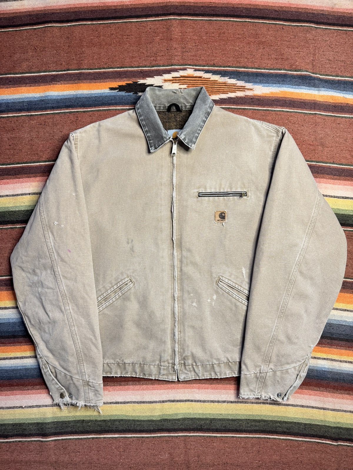 Vintage J97 Sand Carhartt Detroit Jacket display picture 1
