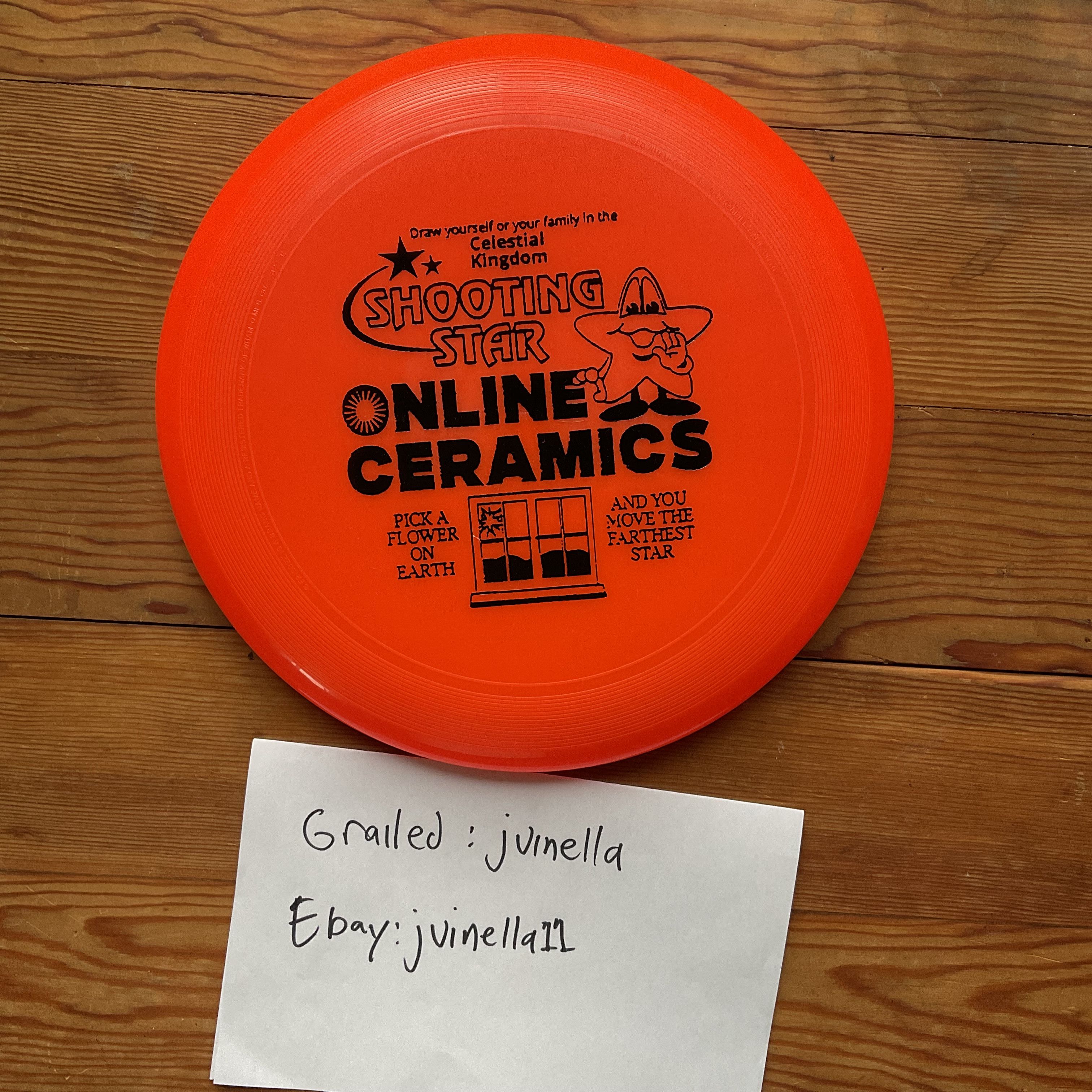 Online Ceramics Online ceramics shooting star frisbee disc brand new Size ONE SIZE - 1 Preview