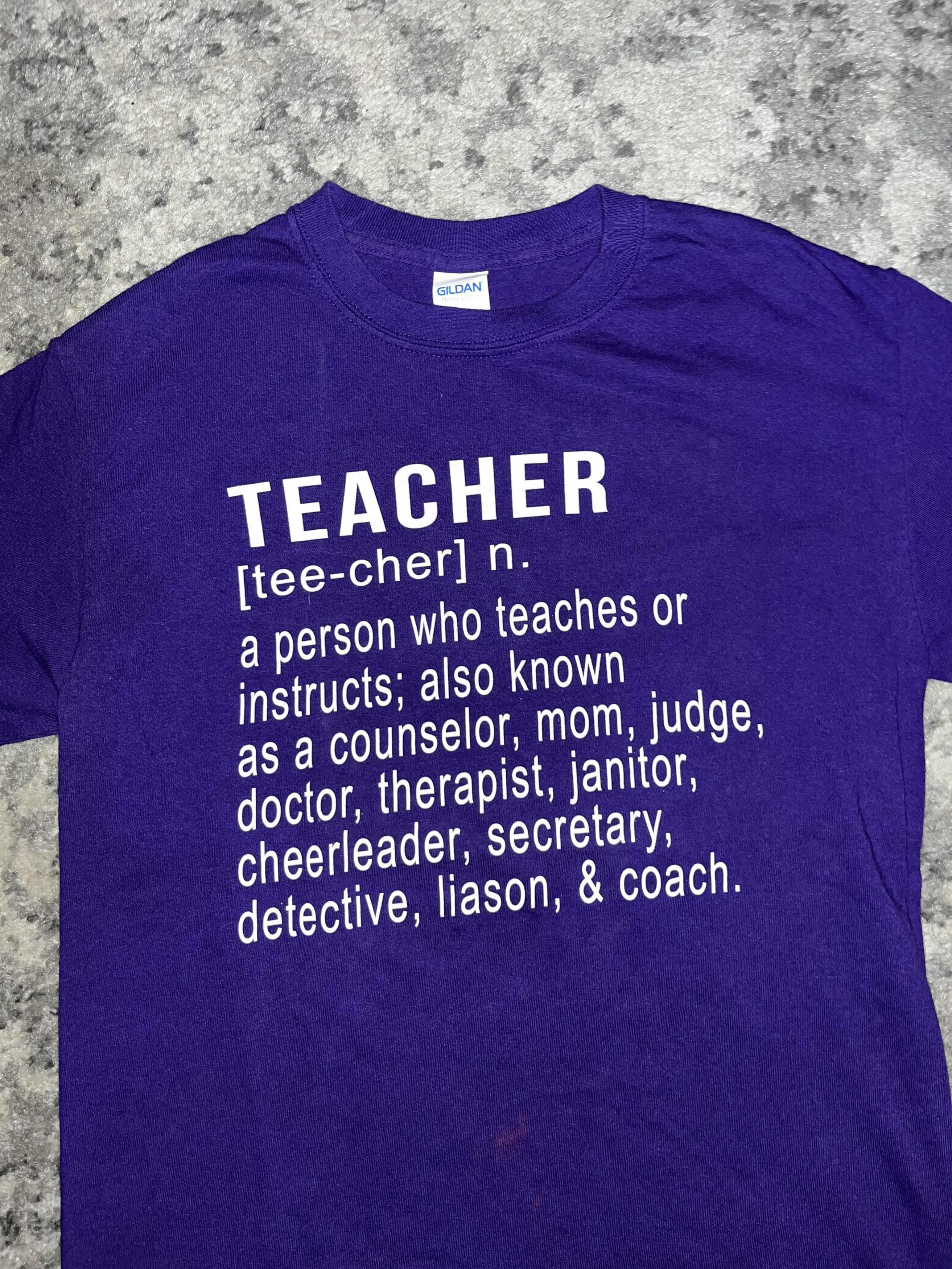Vintage Y2K Teacher Definition Parody Shirt Size US S / EU 44-46 / 1 - 2 Thumbnail