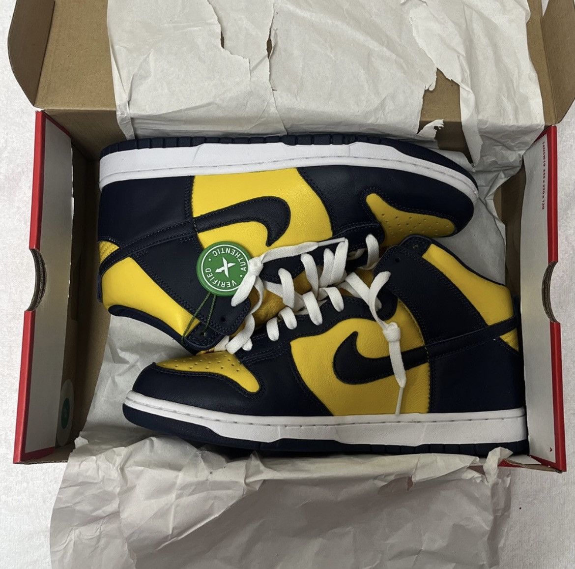 Nike Nike Dunk High Michigan 2020 Size US 9.5 / EU 42-43 - 1 Thumbnail
