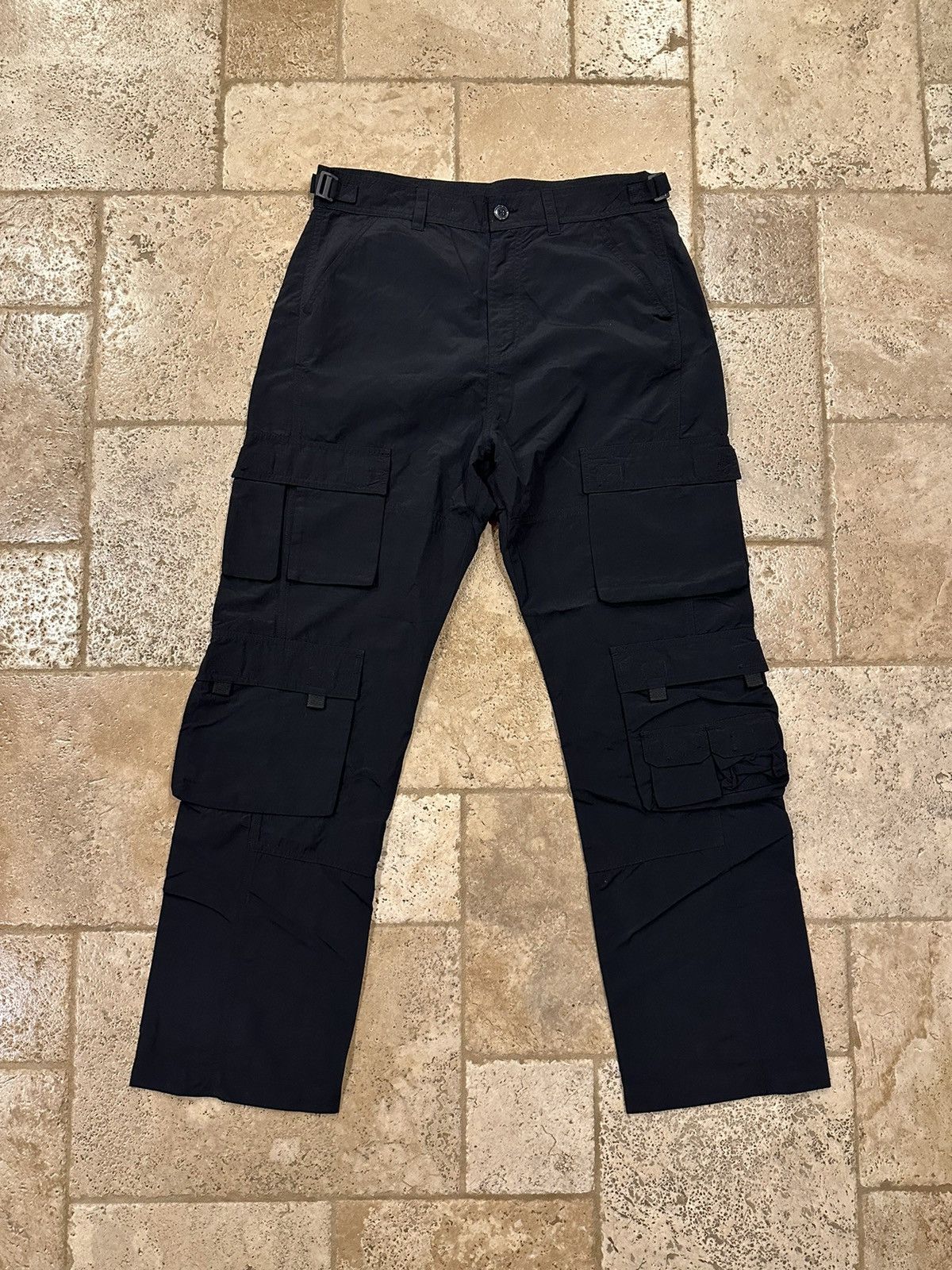 Martine Rose Martine Rose Twist Seam Cargo Black Trouser Pants Size US 34 / EU 50 - 1 Thumbnail
