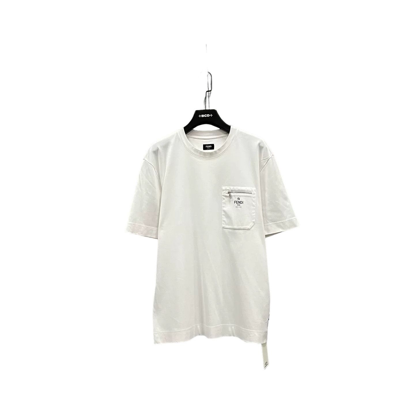 Fendi Fendi Zipped Pocket Logo T-Shirt Size L Size US L / EU 52-54 / 3 - 1 Thumbnail