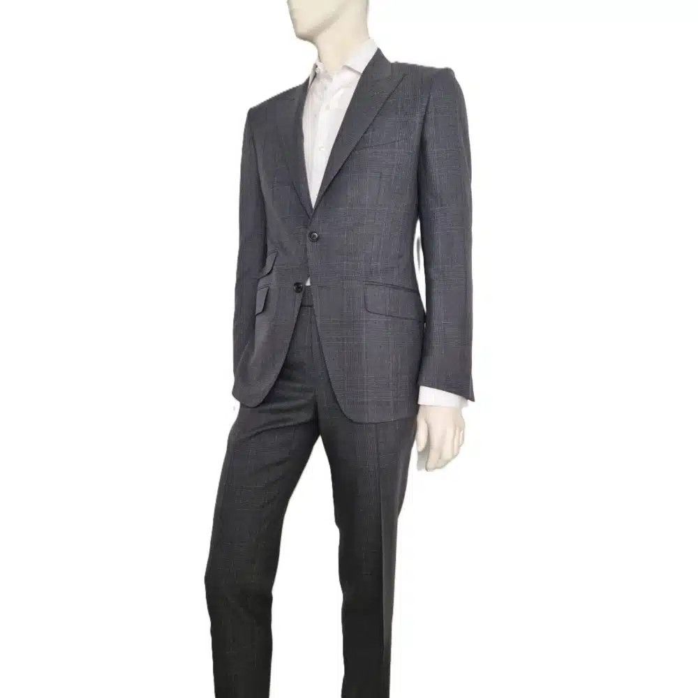 Tom Ford o1loc1c0425 2LYP01 Prince Of Wales O’connor Suit in Gray Size US L / EU 52-54 / 3 - 5 Thumbnail