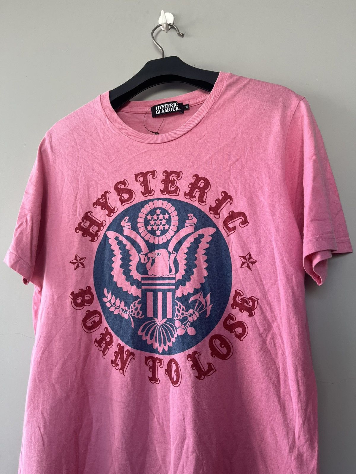 Hysteric Glamour HYSTERIC GLAMOUR BORN TO LOSE JAPANESE PINK T-SHIRT Size US M / EU 48-50 / 2 - 2 Thumbnail