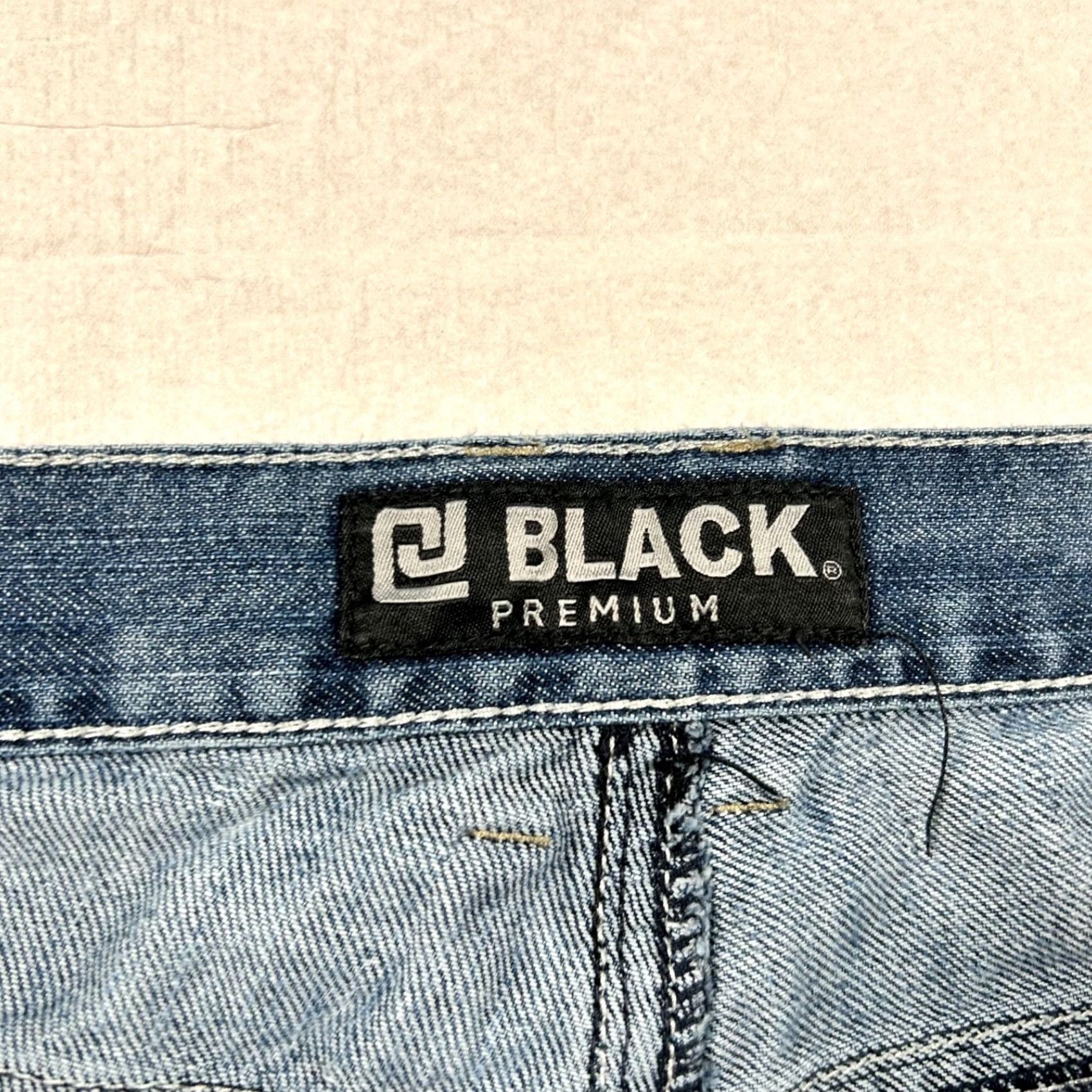 Buckle Black VINTAGE Buckle Black Jeans Mens 36x32 Bootcut Distressed Y2K Western Denim Cotton Blend Blue 5-Pocket Mens Boots Boy? Size US 36 / EU 52 - 4 Thumbnail