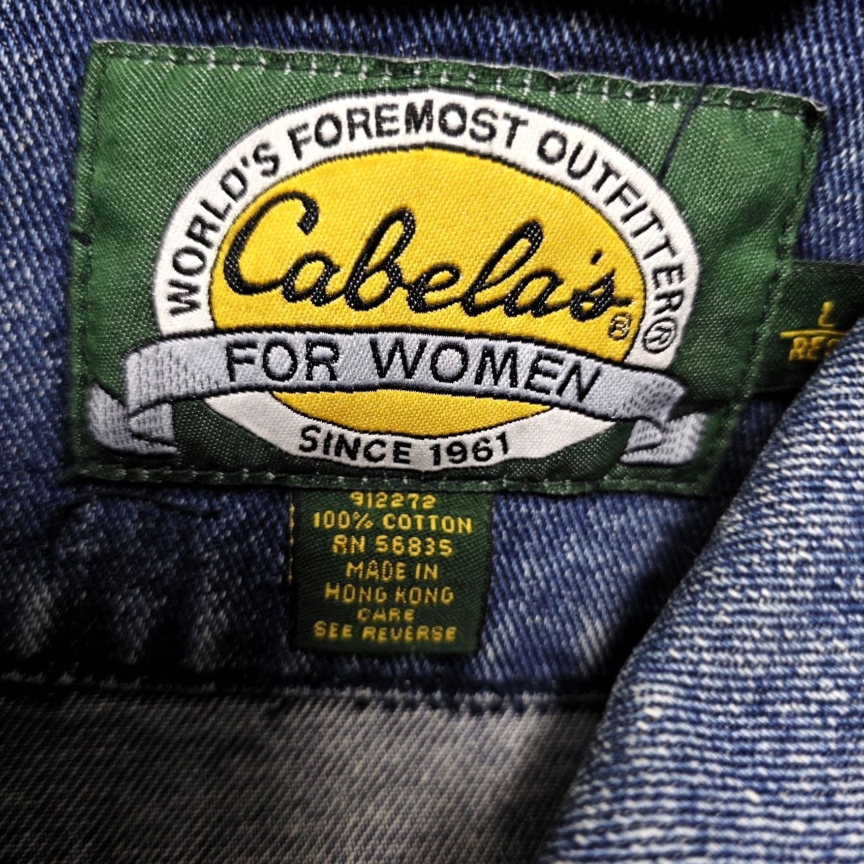 Vintage VINTAGE Cabela’s Denim Jacket Jean Women’s 90s Size Large Outdoor Size 36" / US 14 / IT 50 - 6 Thumbnail