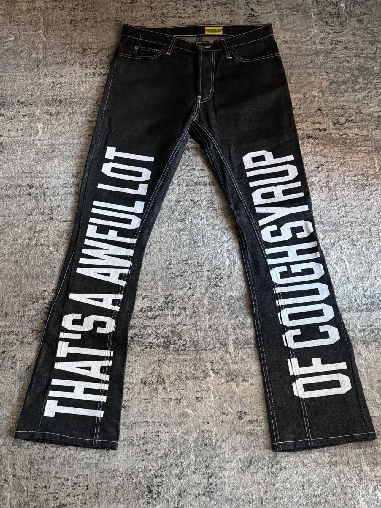 Awful Lot of Cough Syrup Awful Lot Of Cough Syrup Denim Jeans Size 32 Size US 32 / EU 48 - 1 Thumbnail