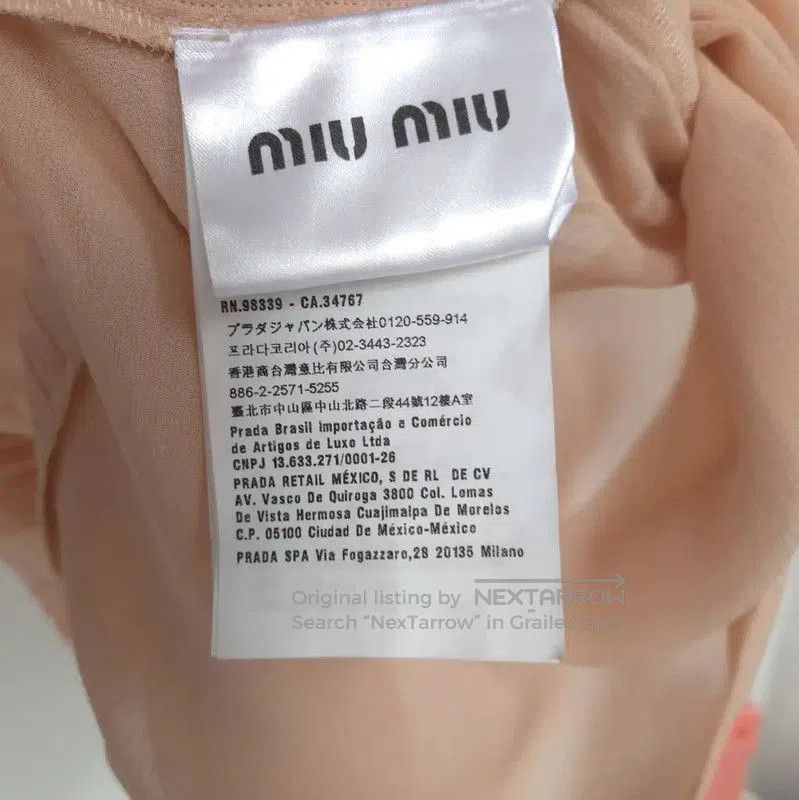 Miu Miu Miu Miu Summer Orange Silk Printed Top . Size S / US 4 / IT 40 - 6 Thumbnail