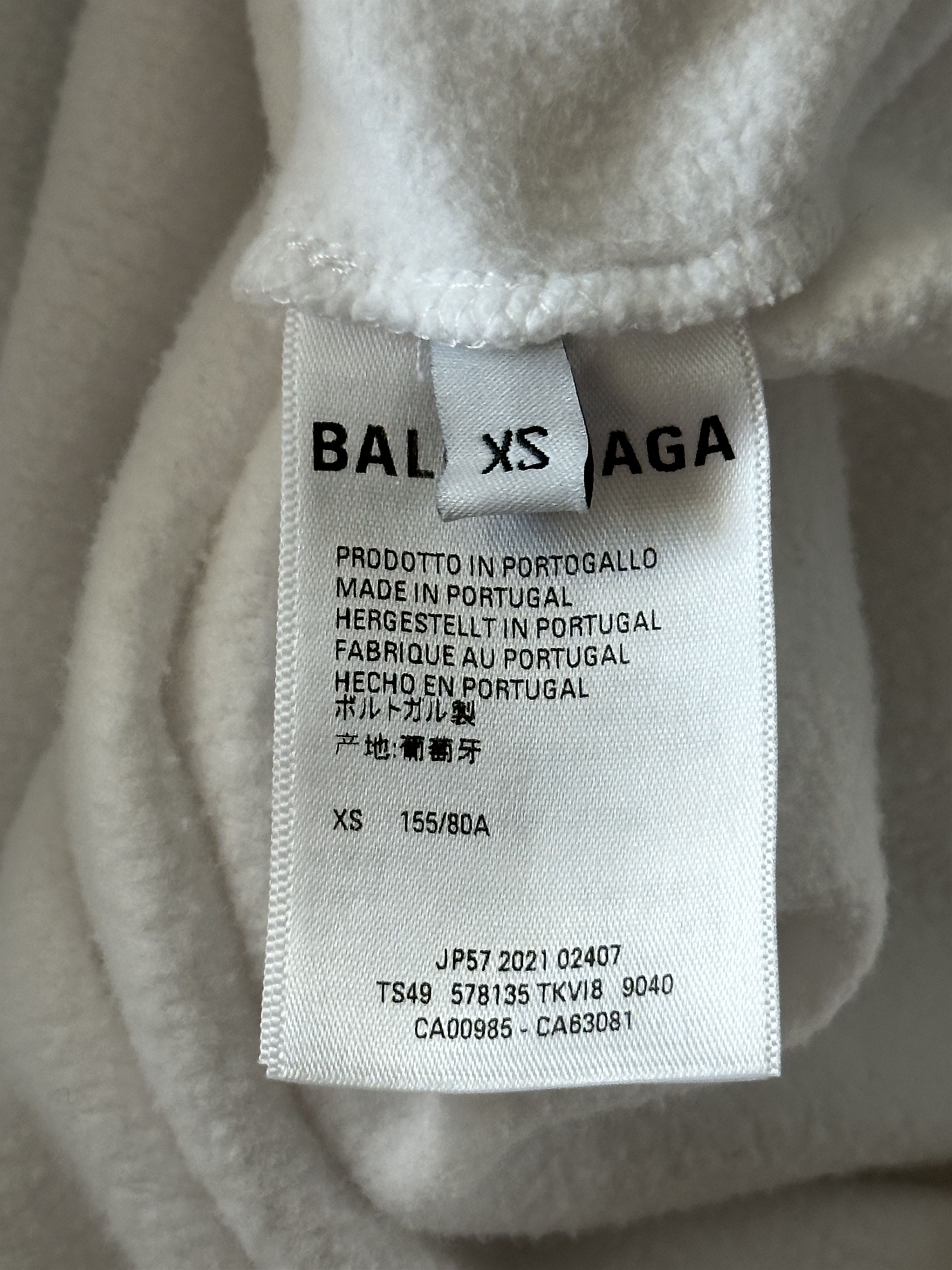 Balenciaga Balenciaga White & Black Pixel Logo Hoodie Size US L / EU 52-54 / 3 - 4 Thumbnail