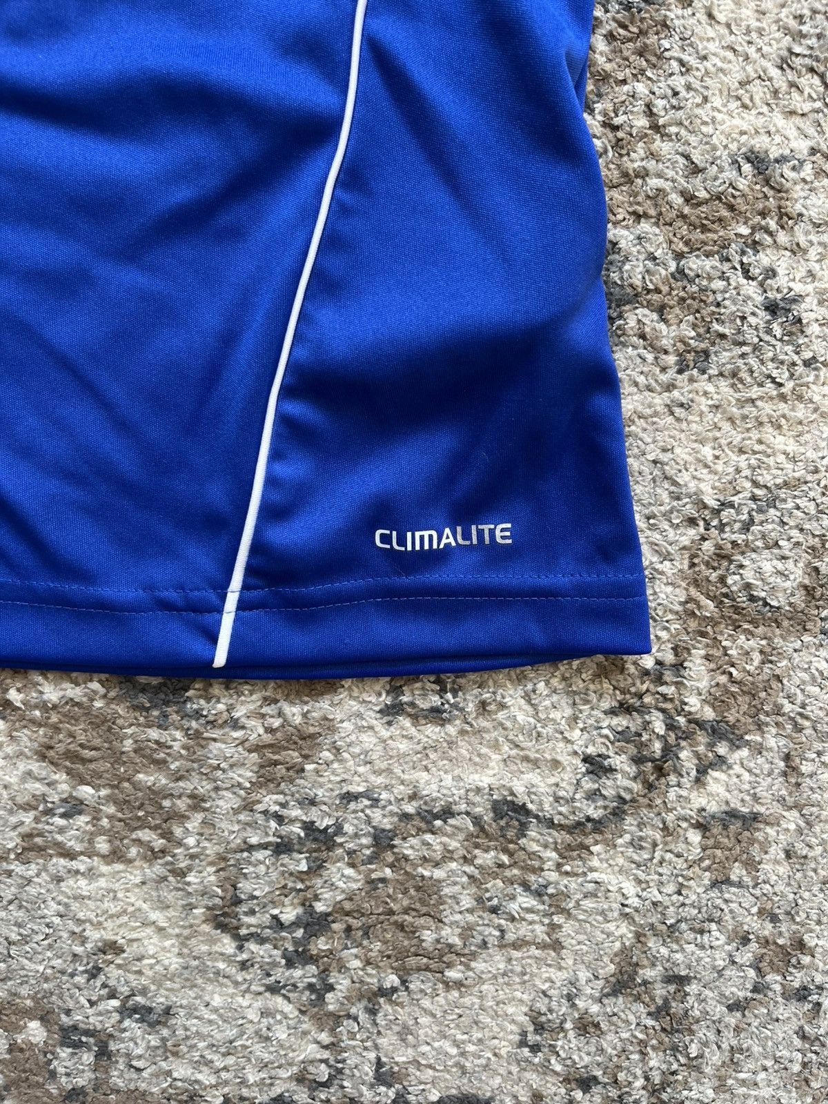 Adidas Adidas Climalite Youth Boys Small Blue Jersey #18 Size US XS / EU 42 / 0 - 3 Thumbnail