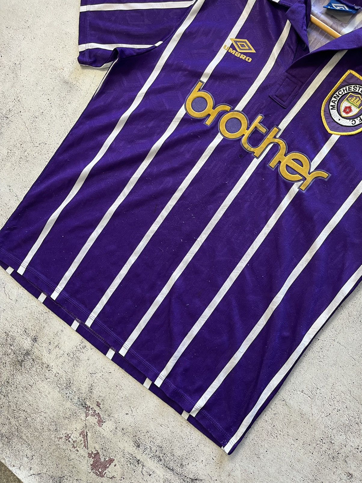Umbro Umbro Manchester City Vintage Away 1992/1994 Soccer Jersey Size US XL / EU 56 / 4 - 2 Thumbnail
