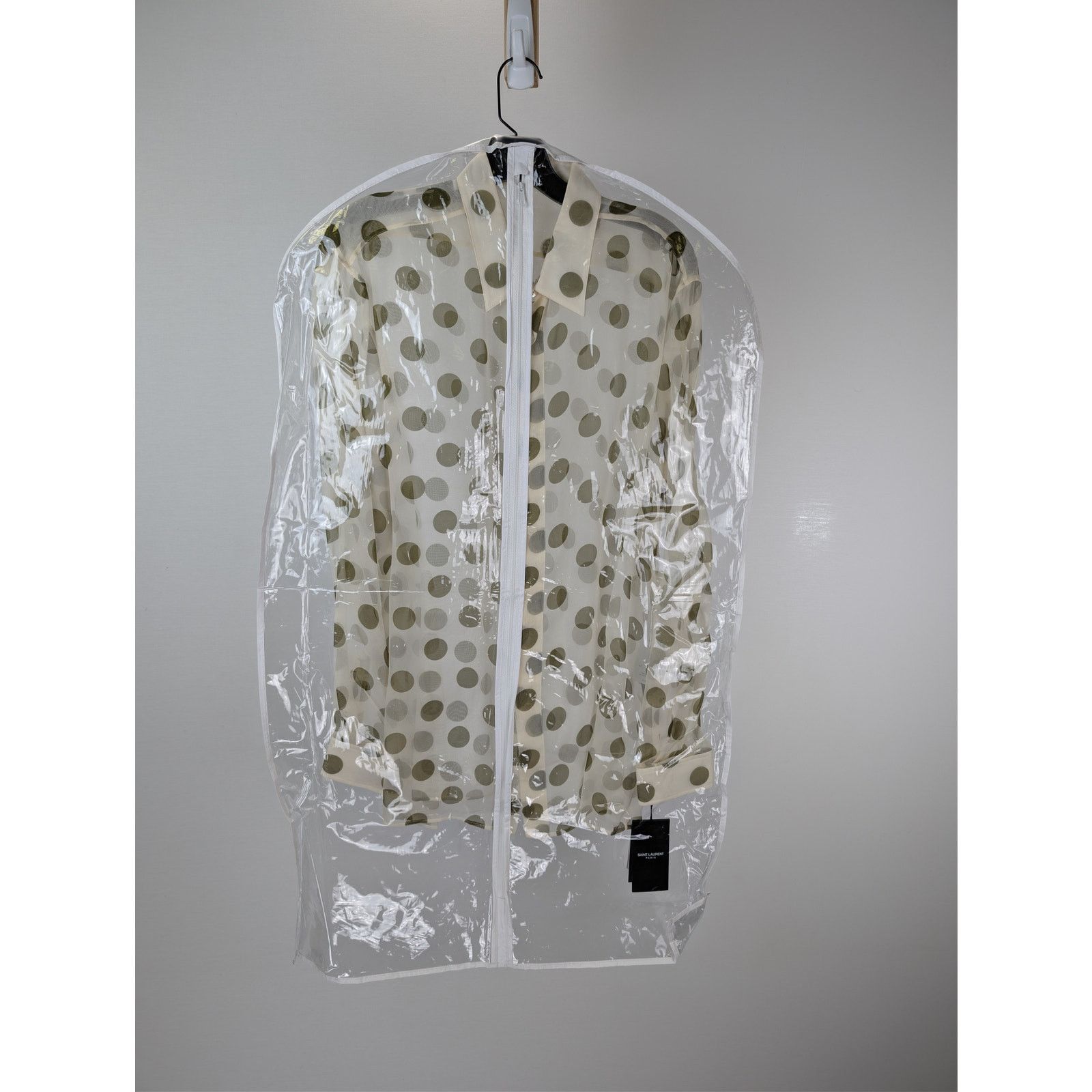 Saint Laurent Paris o1rshd1 Chemise Col Universe Polka Dot Button up Shirt Size US S / EU 44-46 / 1 - 20 Thumbnail