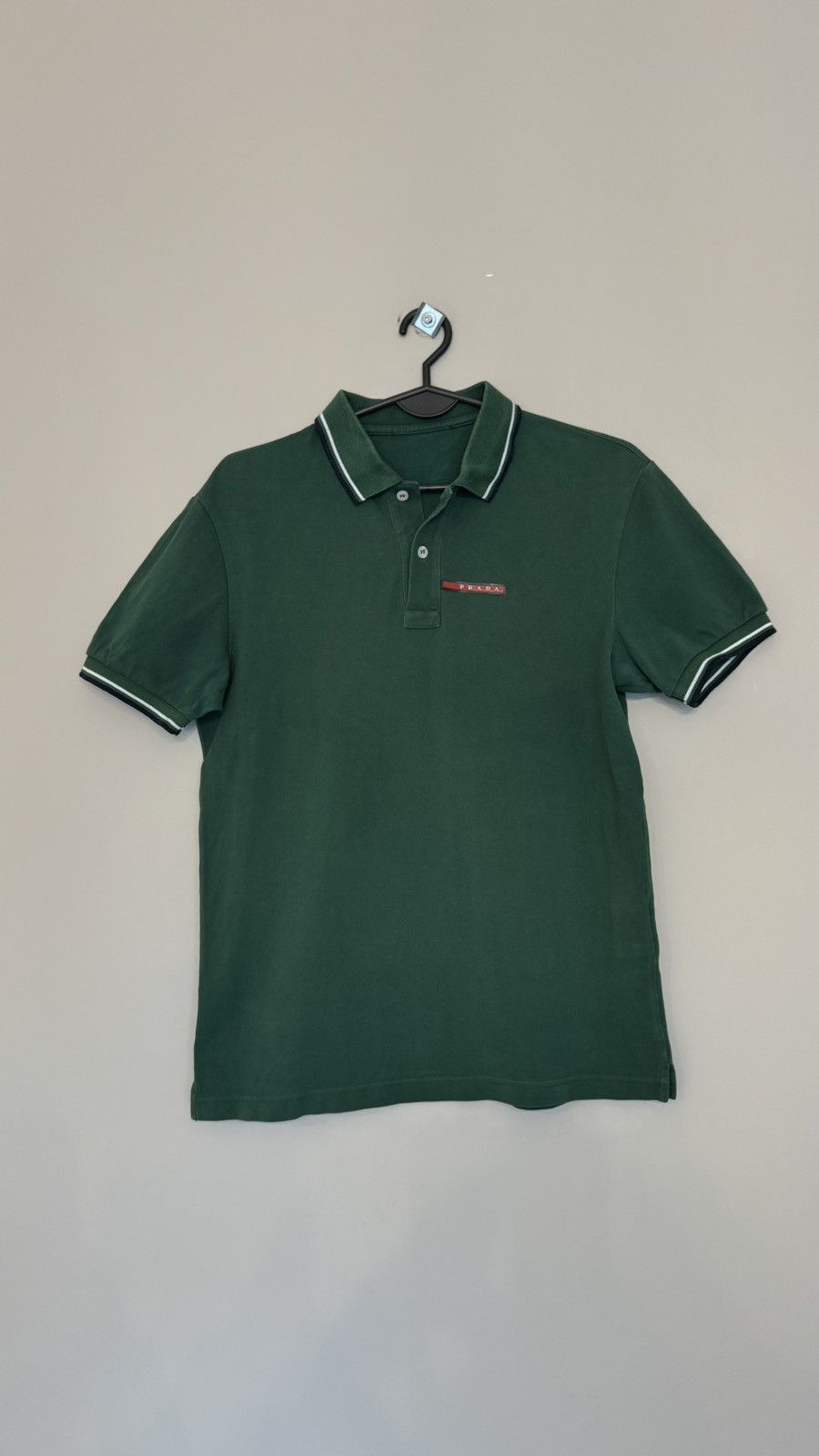 Prada Prada red tab classic polo rare green Size US M / EU 48-50 / 2 - 1 Thumbnail