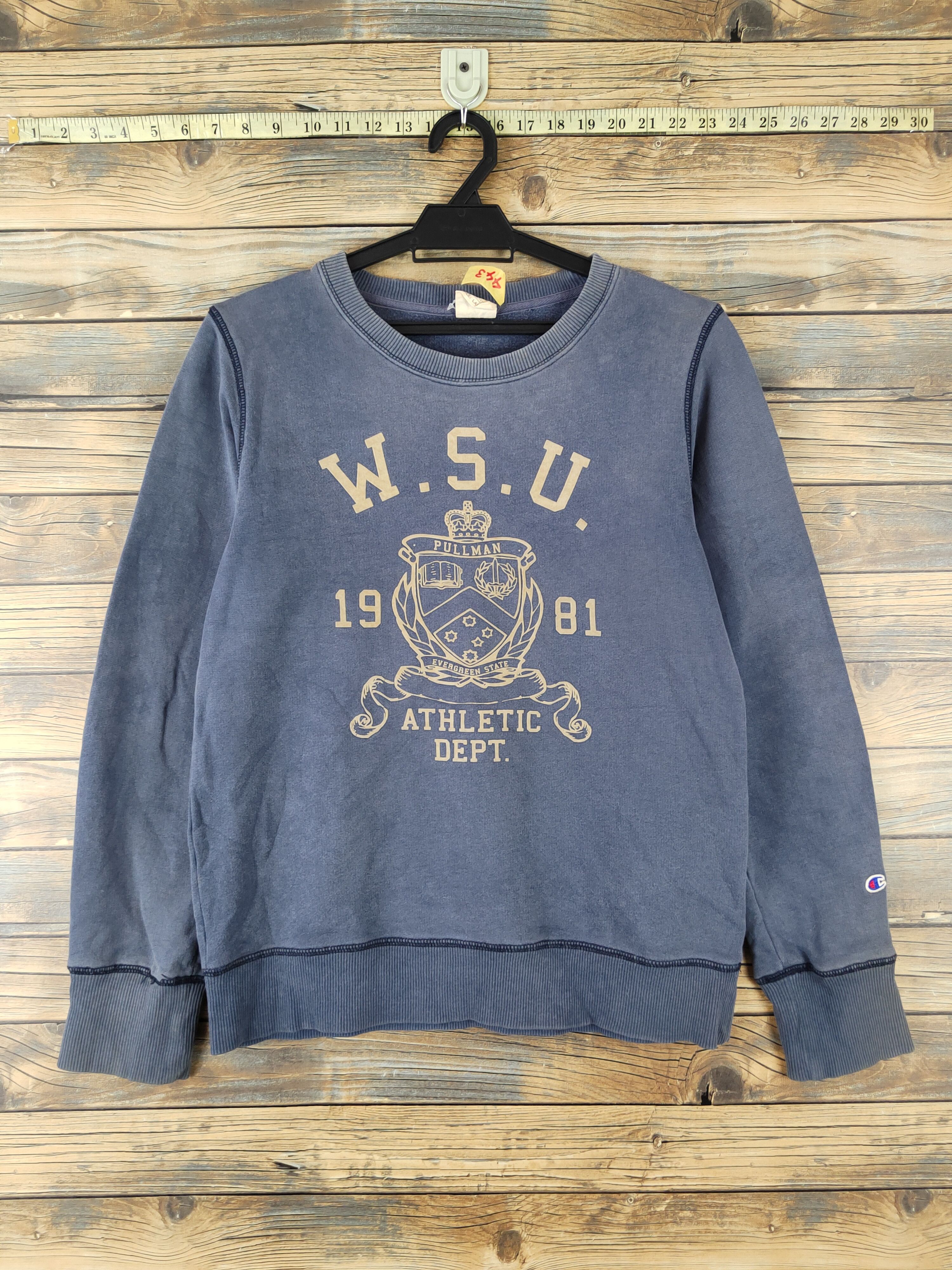Champion DL Champion vintage Blue Faded Sweatshirts #443 Size M / US 6-8 / IT 42-44 - 1 Thumbnail