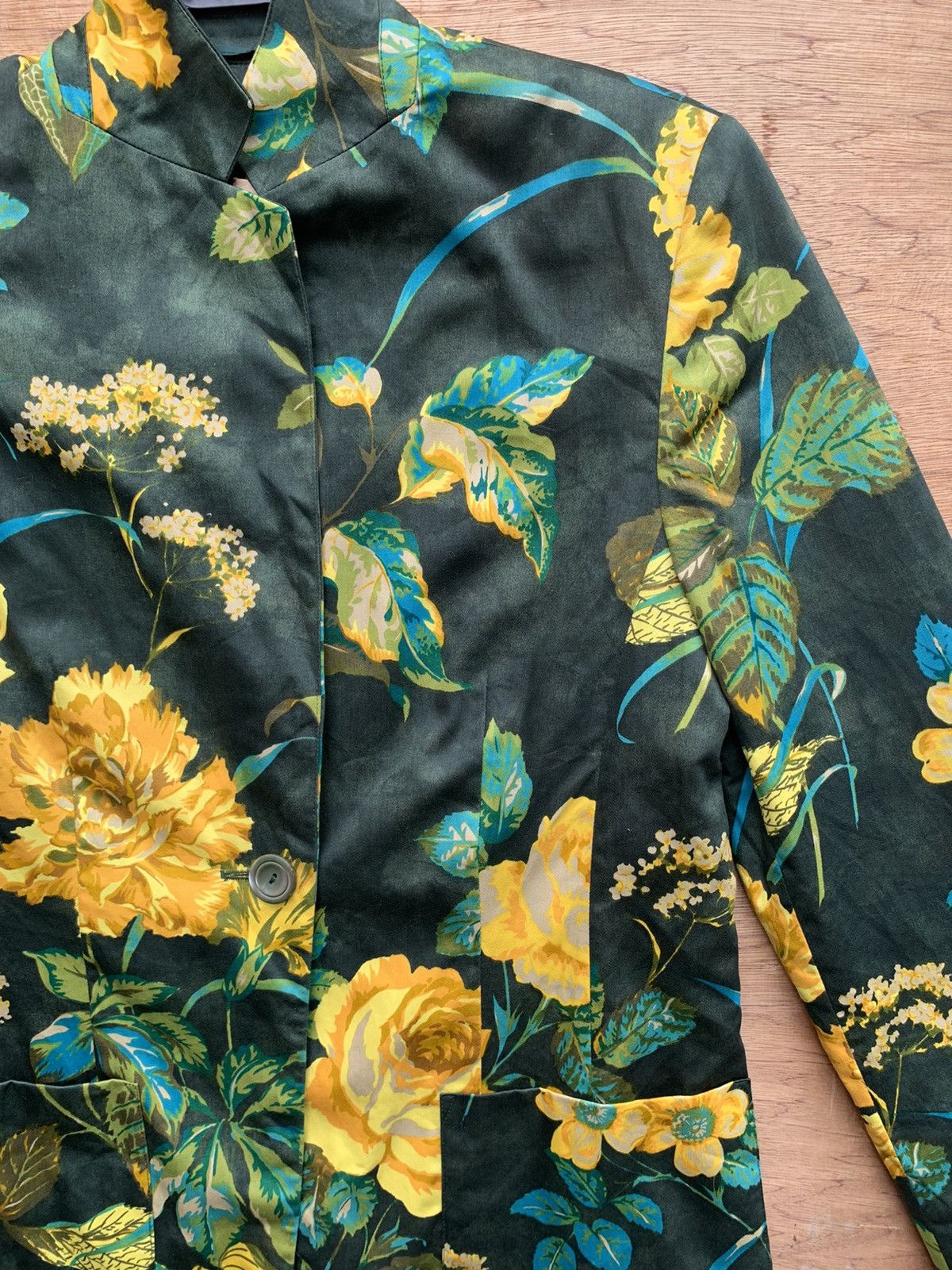 Vintage Vintage Mondi Business Floral Full Print Blazzer Size M / US 6-8 / IT 42-44 - 9 Thumbnail