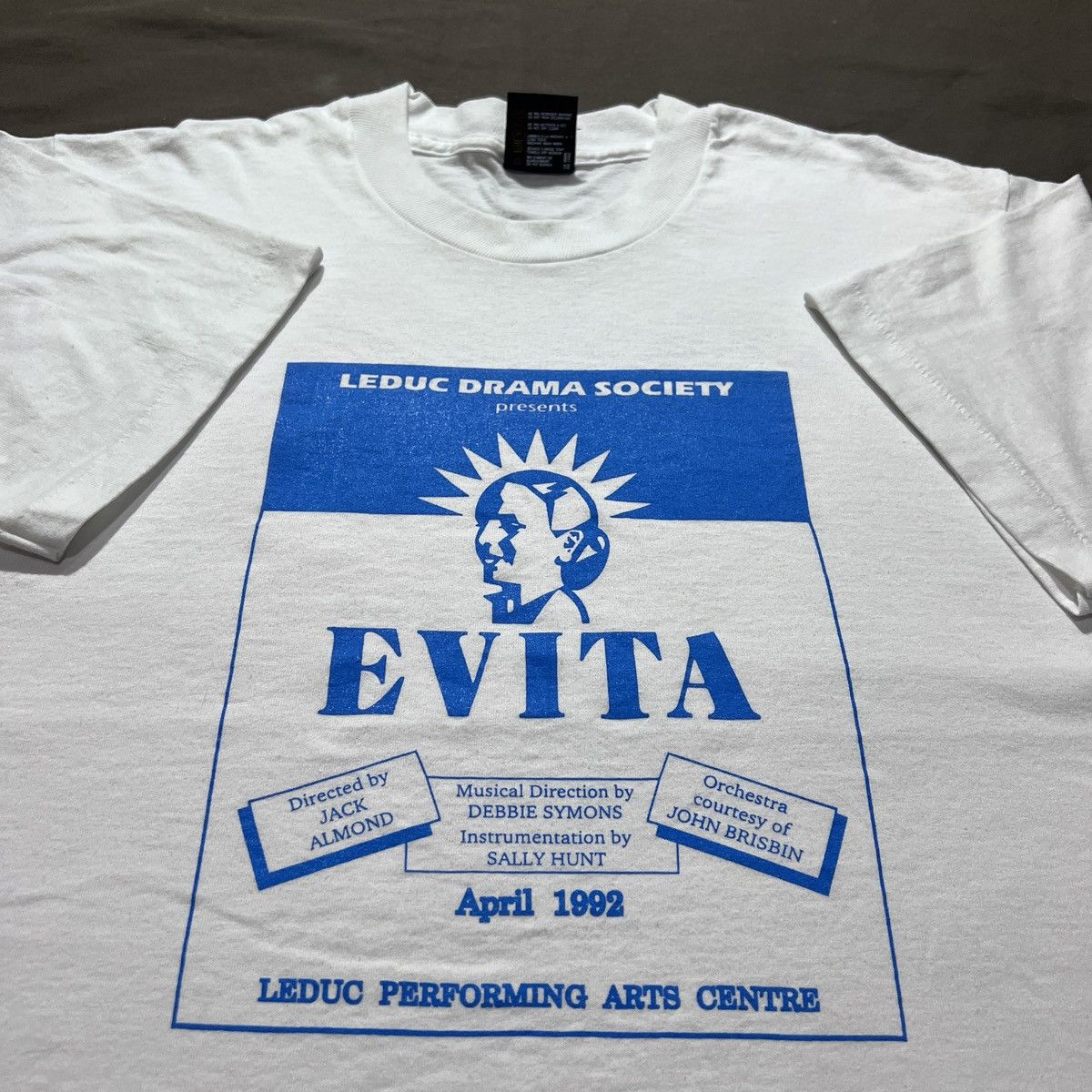 Vintage Vintage 90s Evita Broadway Musical Theatre Promo Tee Size US L / EU 52-54 / 3 - 1 Thumbnail