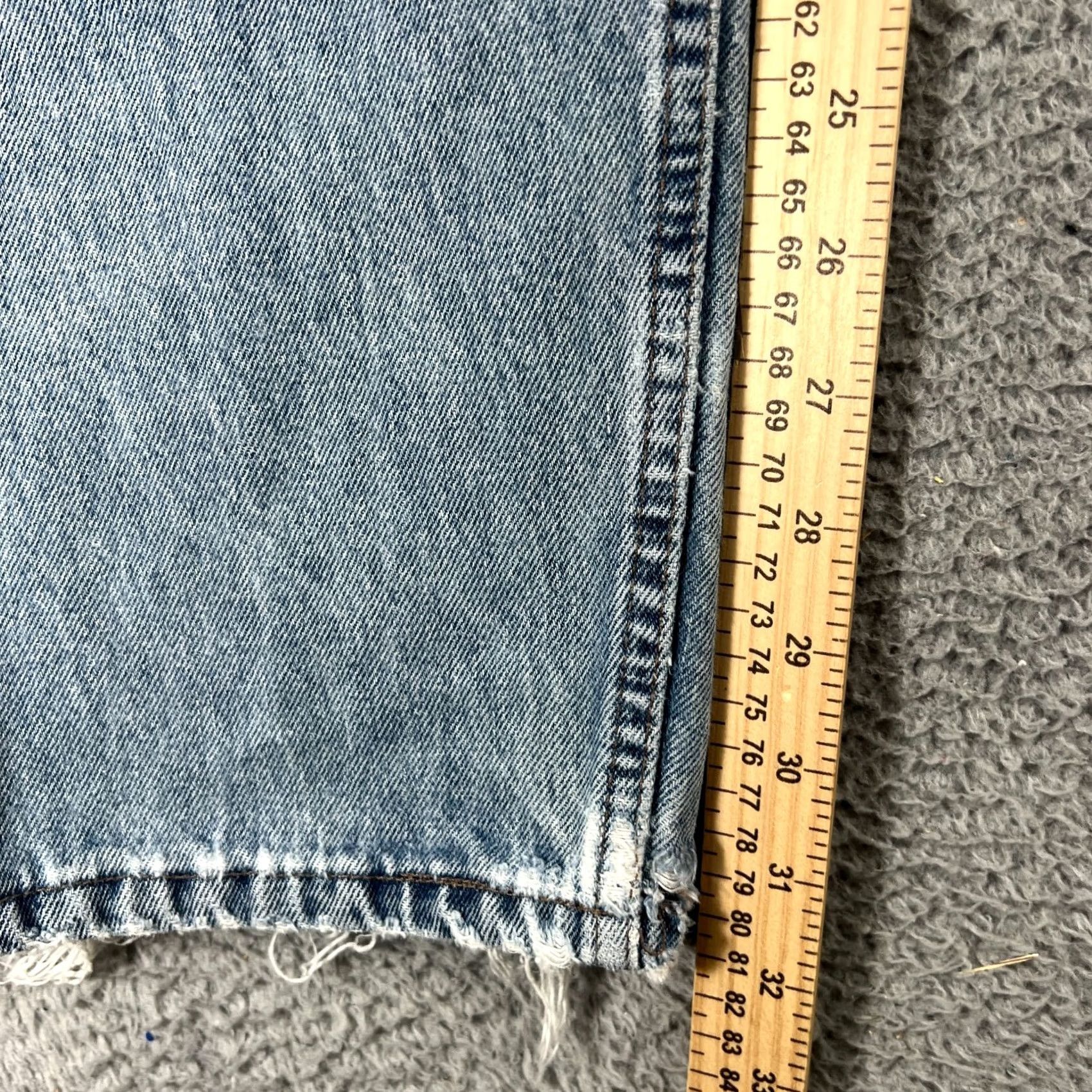 Levi's VINTAGE Levi’s Silvertab Baggy Jeans 34x32 90s Light Wash Faded Blue DISTRESSED Men Size US 34 / EU 50 - 5 Thumbnail