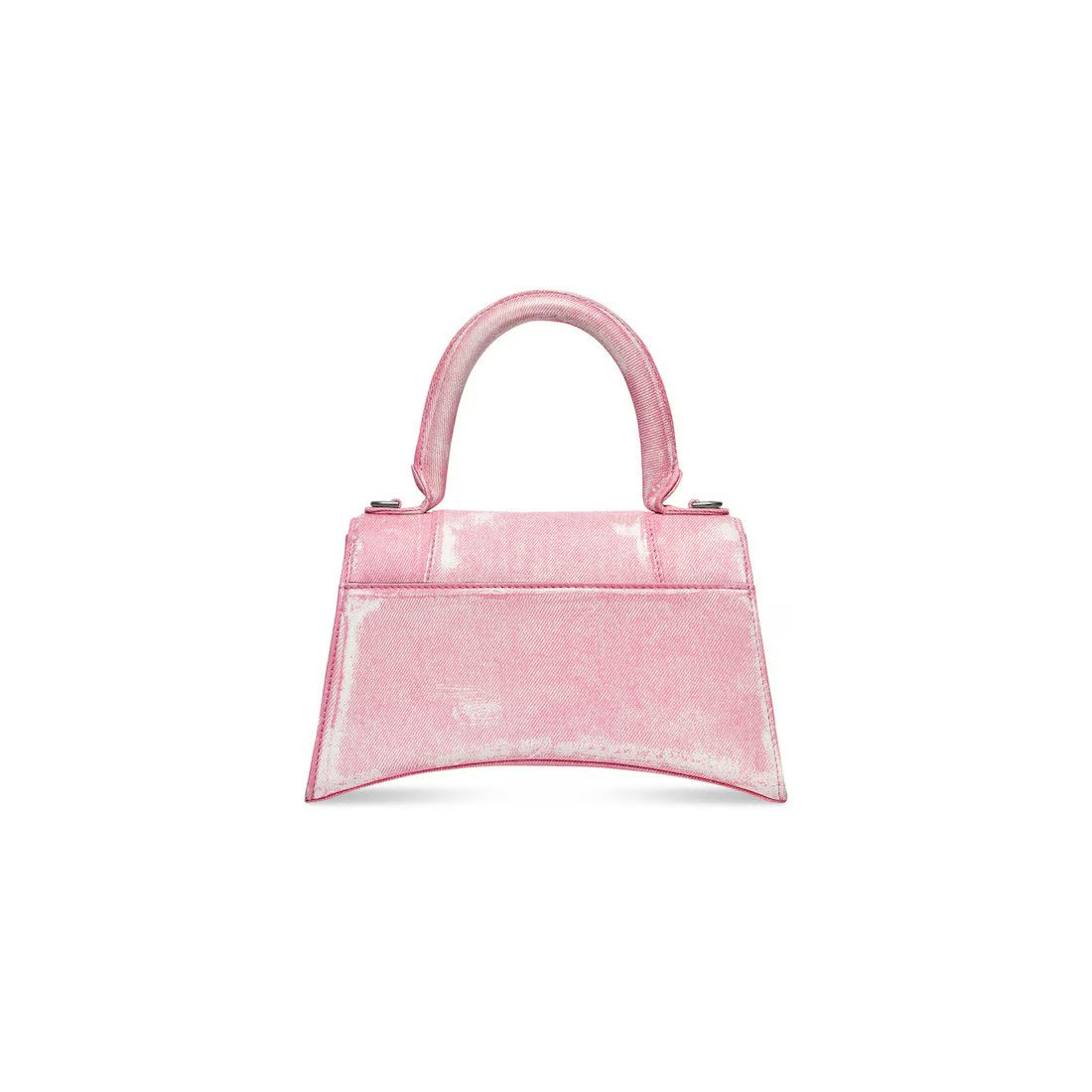 Balenciaga o1srvl11e1124 Size: OS / Hourglass Small Handbag Denim Pink Size ONE SIZE - 6 Thumbnail