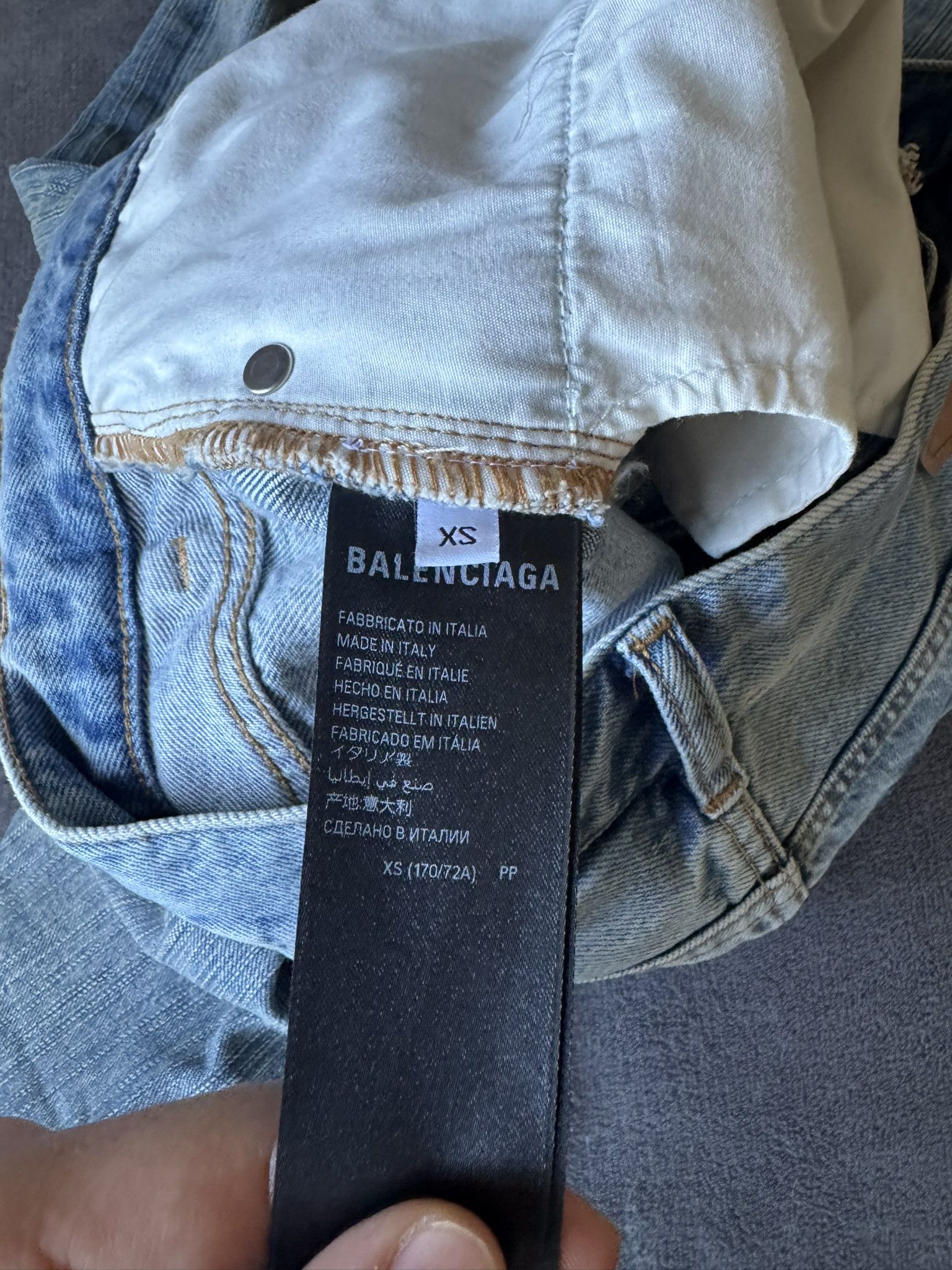 Balenciaga Balenciaga Cut Up Denim Size US 30 / EU 46 - 4 Thumbnail