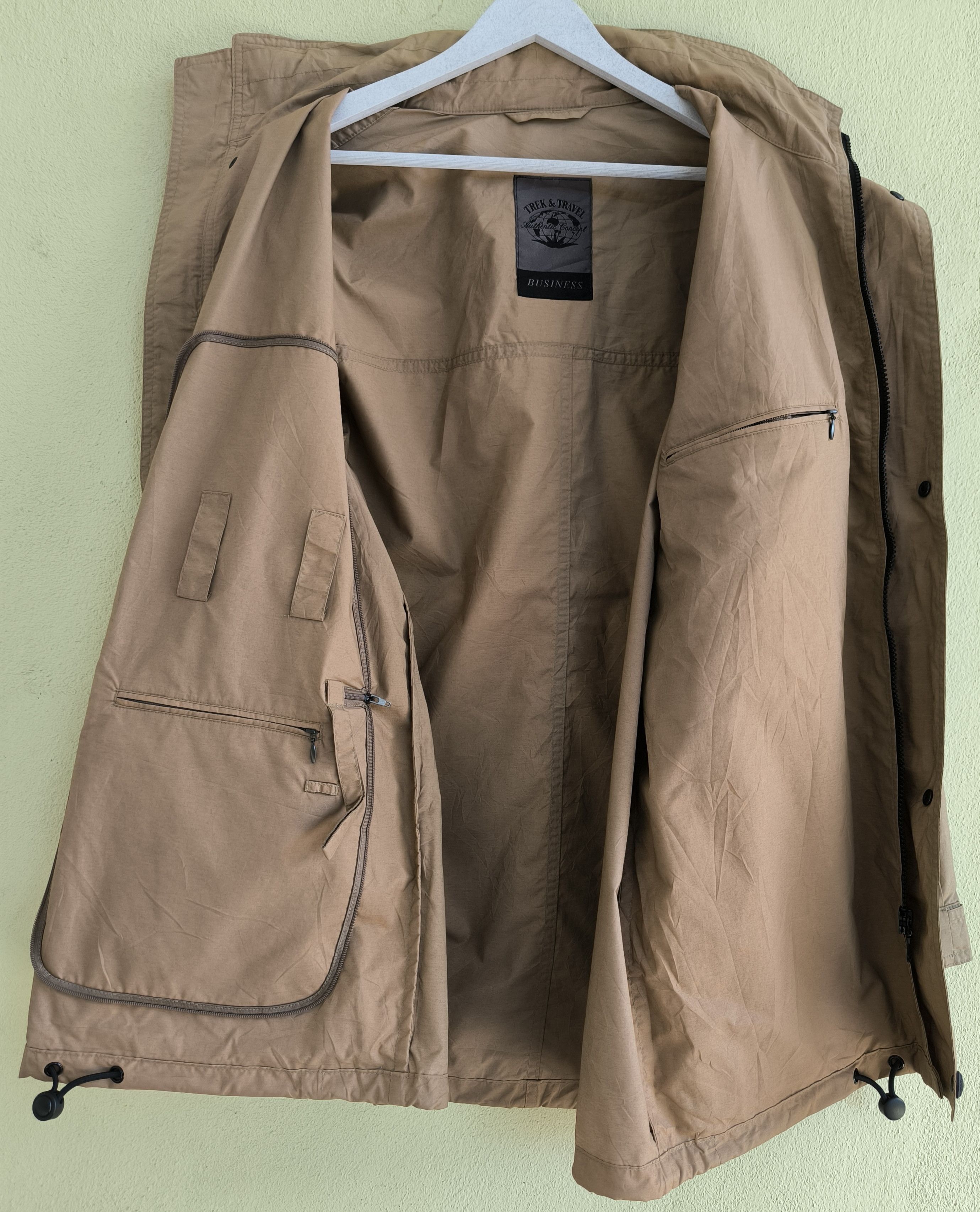 Japanese Brand TREK & TRAVEL BUSINESS nylon jacket with hoodie Size US S / EU 44-46 / 1 - 7 Thumbnail
