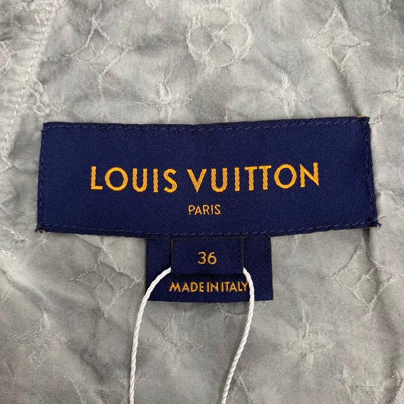 Louis Vuitton Louis Vuitton Grey logo embossed full print alpaca wool la Size XS / US 0-2 / IT 36-38 - 6 Thumbnail