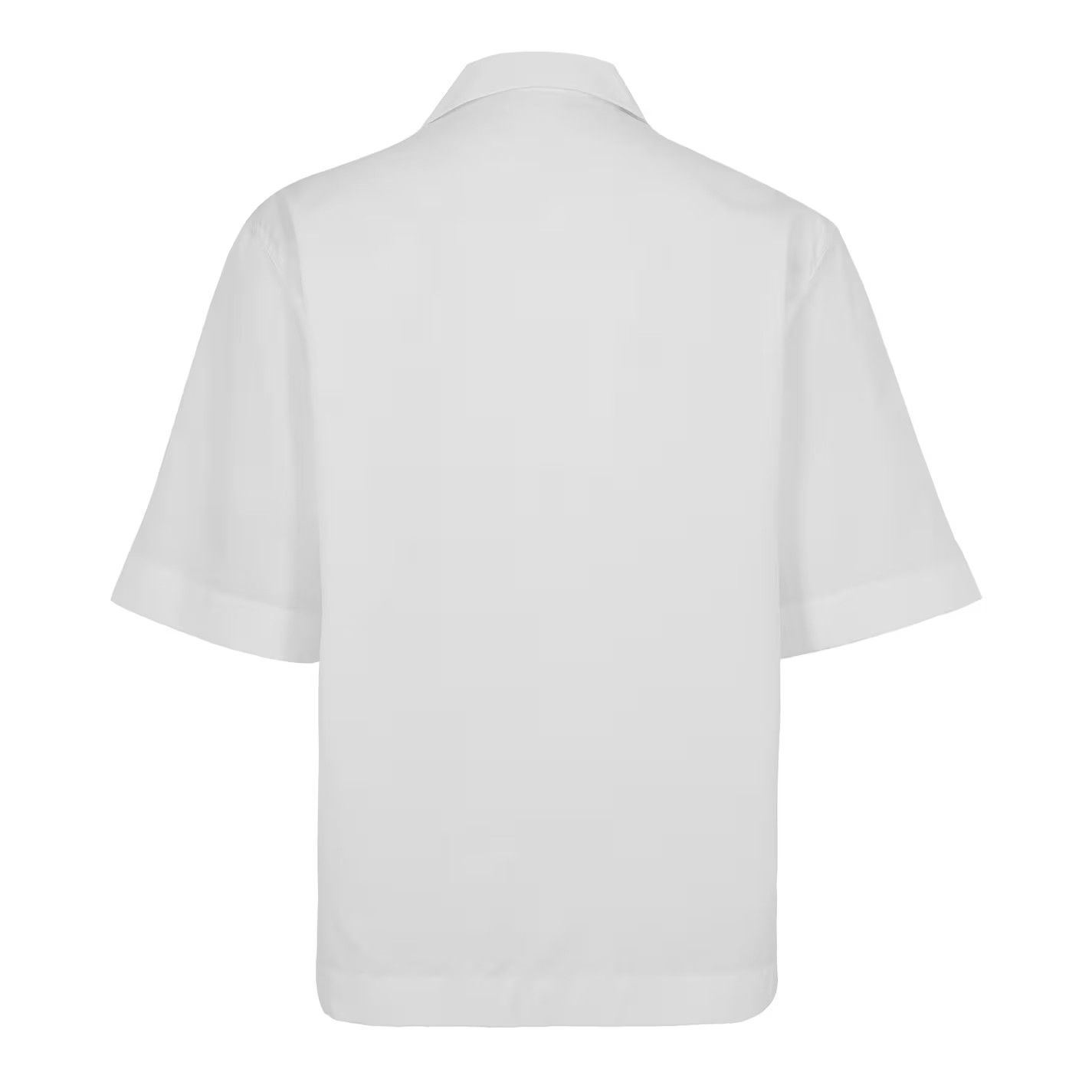 Givenchy o1g2r1mq0426 Boxy Fit Short Sleeve Plain Shirt in White Size US S / EU 44-46 / 1 - 2 Thumbnail