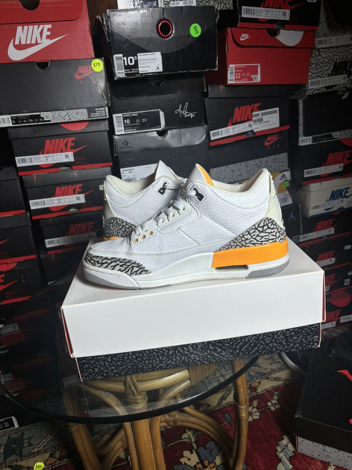 Jordan Brand Jordan 3 laser orange size 11 W 9.5 M Size US 11 / EU 44 - 3 Thumbnail