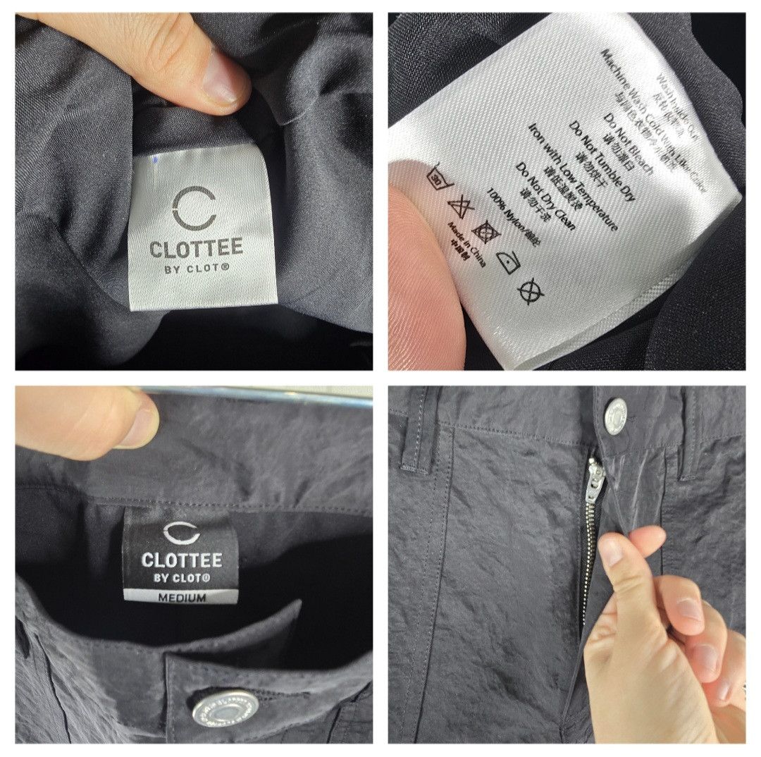 CLOT Clottee By Clot Mens Medium Black Globe Cargo Pants Size US 30 / EU 46 - 9 Thumbnail