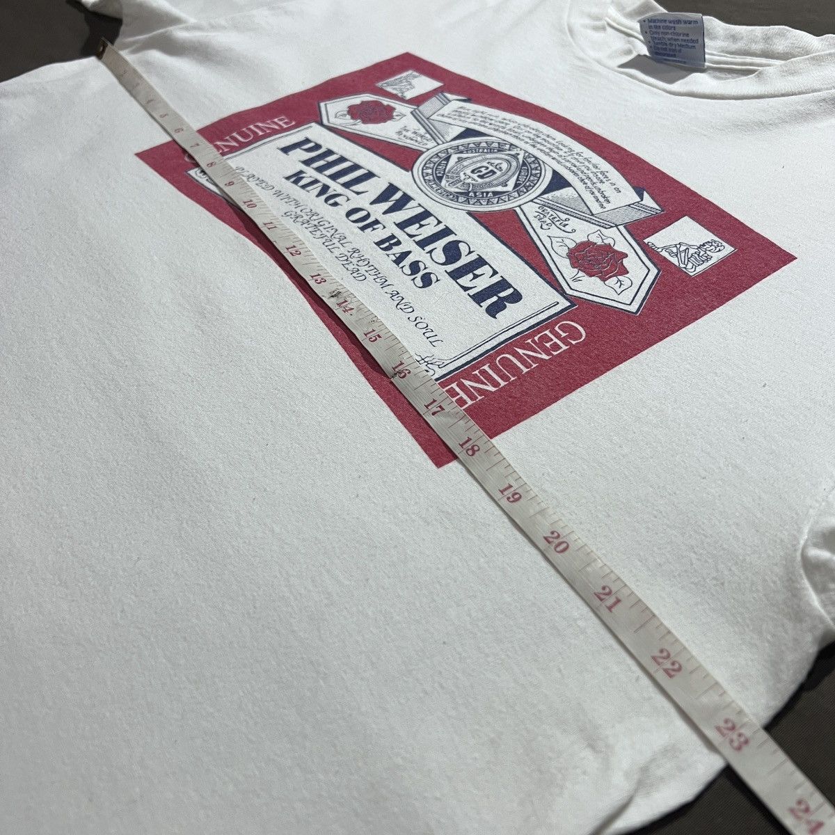 Grateful Dead Very Rare Vintage 90s PHIL WEISER KING OF BASS Tee XL Size US XL / EU 56 / 4 - 8 Thumbnail