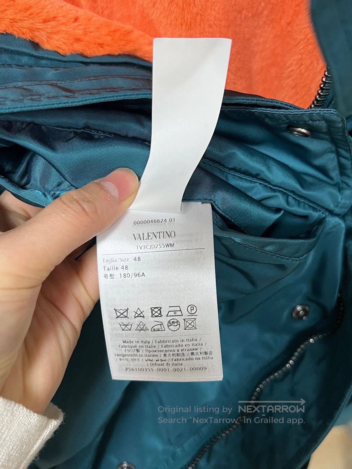 Valentino teal long parka coat by Valentino. Size US L / EU 52-54 / 3 - 4 Thumbnail