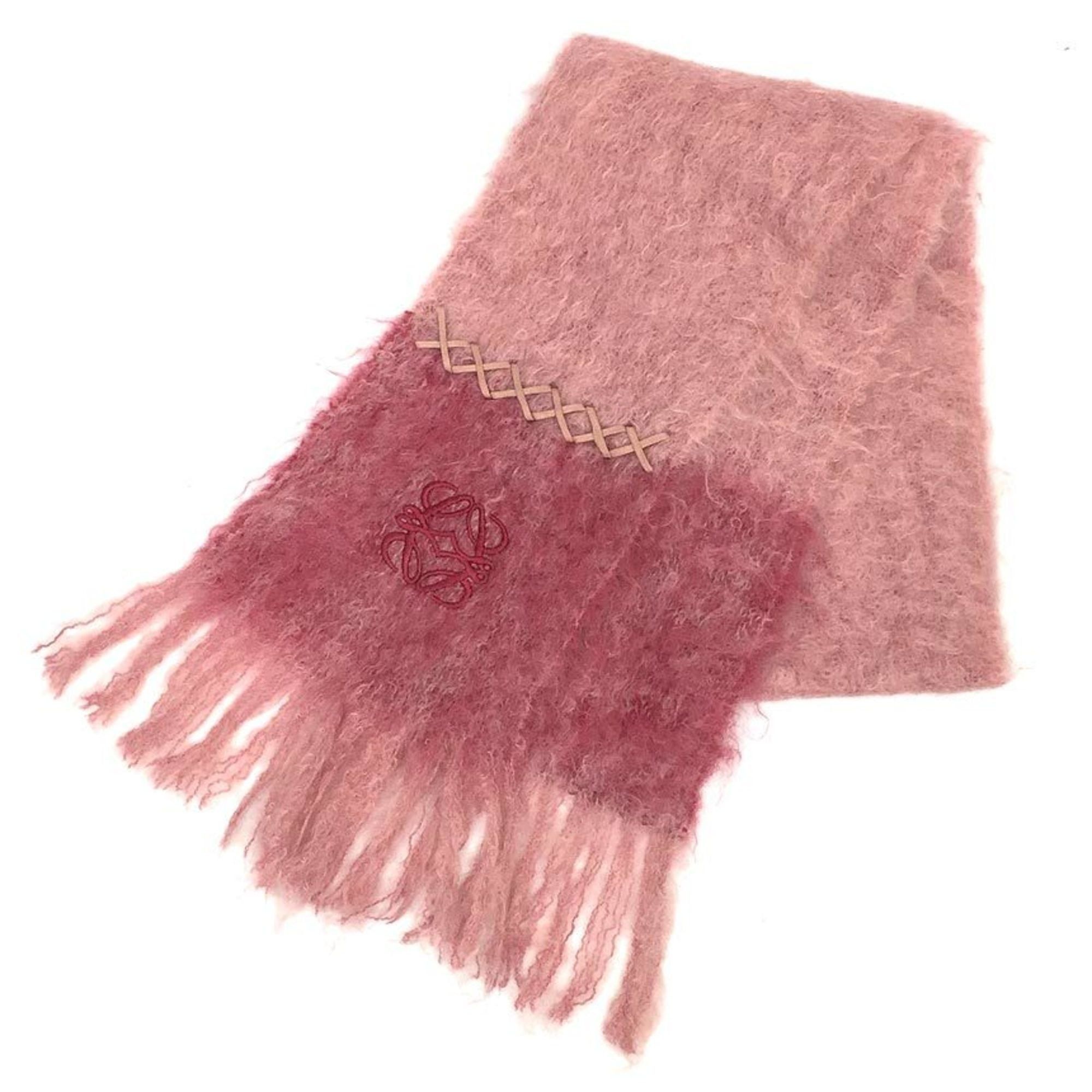 image of Loewe Scarf Mohair Wool Pink, Women's