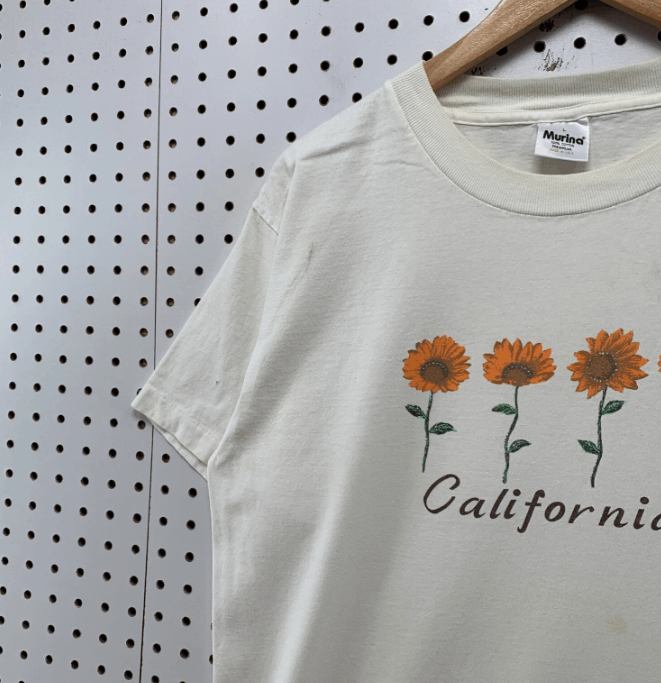 Designer Vintage 90s California Sunflower Shirt Size L / US 10 / IT 46 - 2 Thumbnail