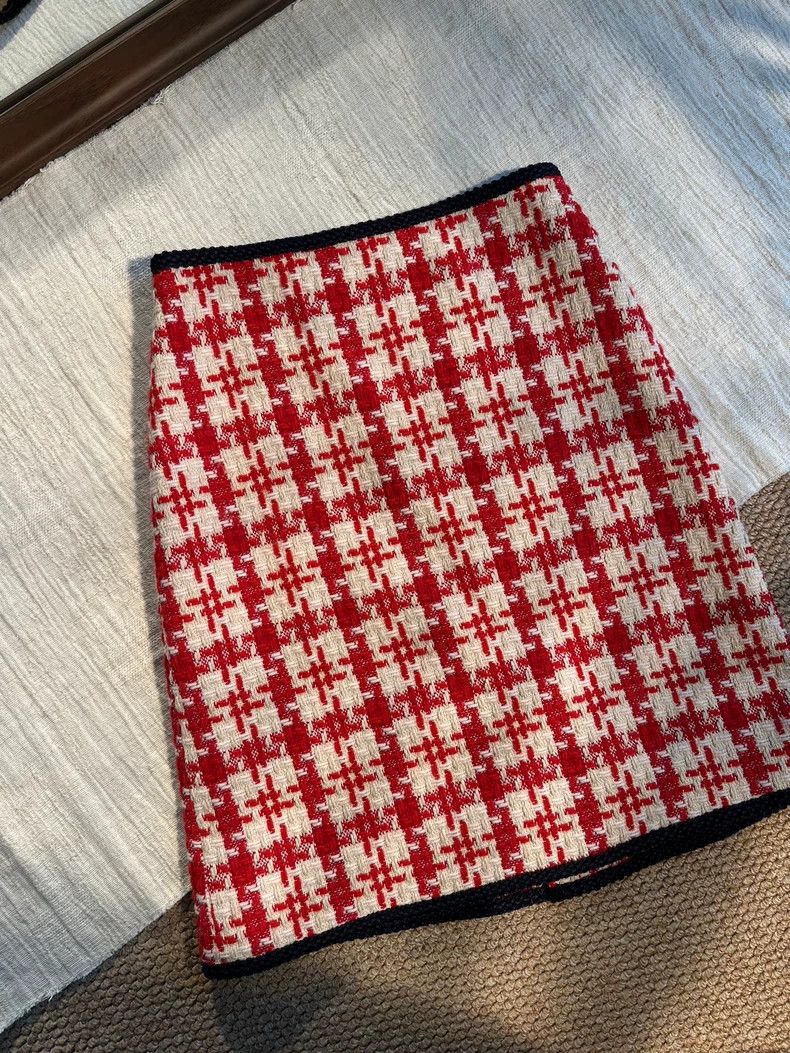 Gucci Gucci Wool thousand-bird plaid skirt Size 25" / US 0 / IT 36 - 2 Thumbnail