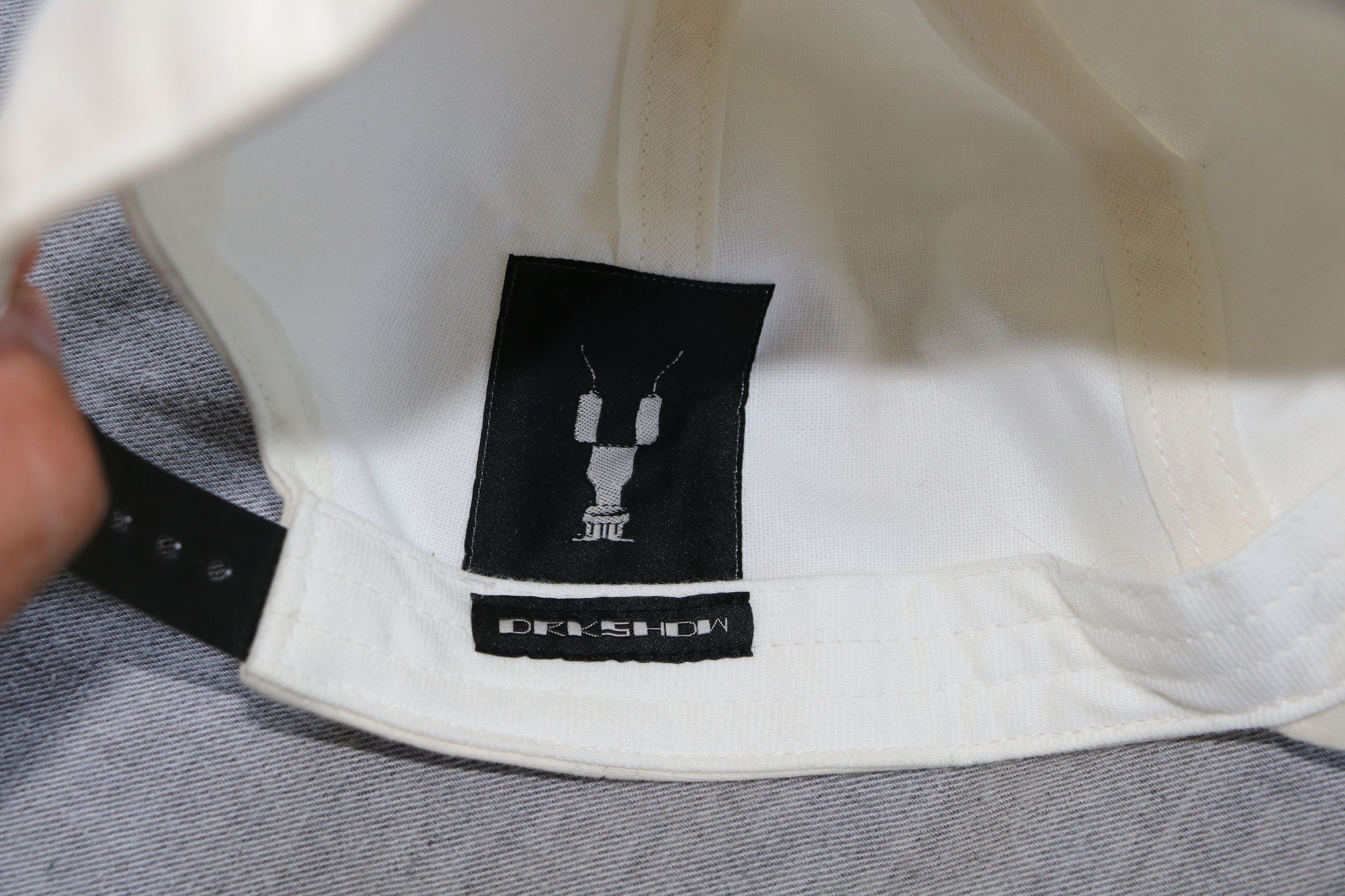 Rick Owens Drkshdw DRKSHDW SS19 cotton 'I'm praying to the aliens' cotton cap Size ONE SIZE - 4 Thumbnail