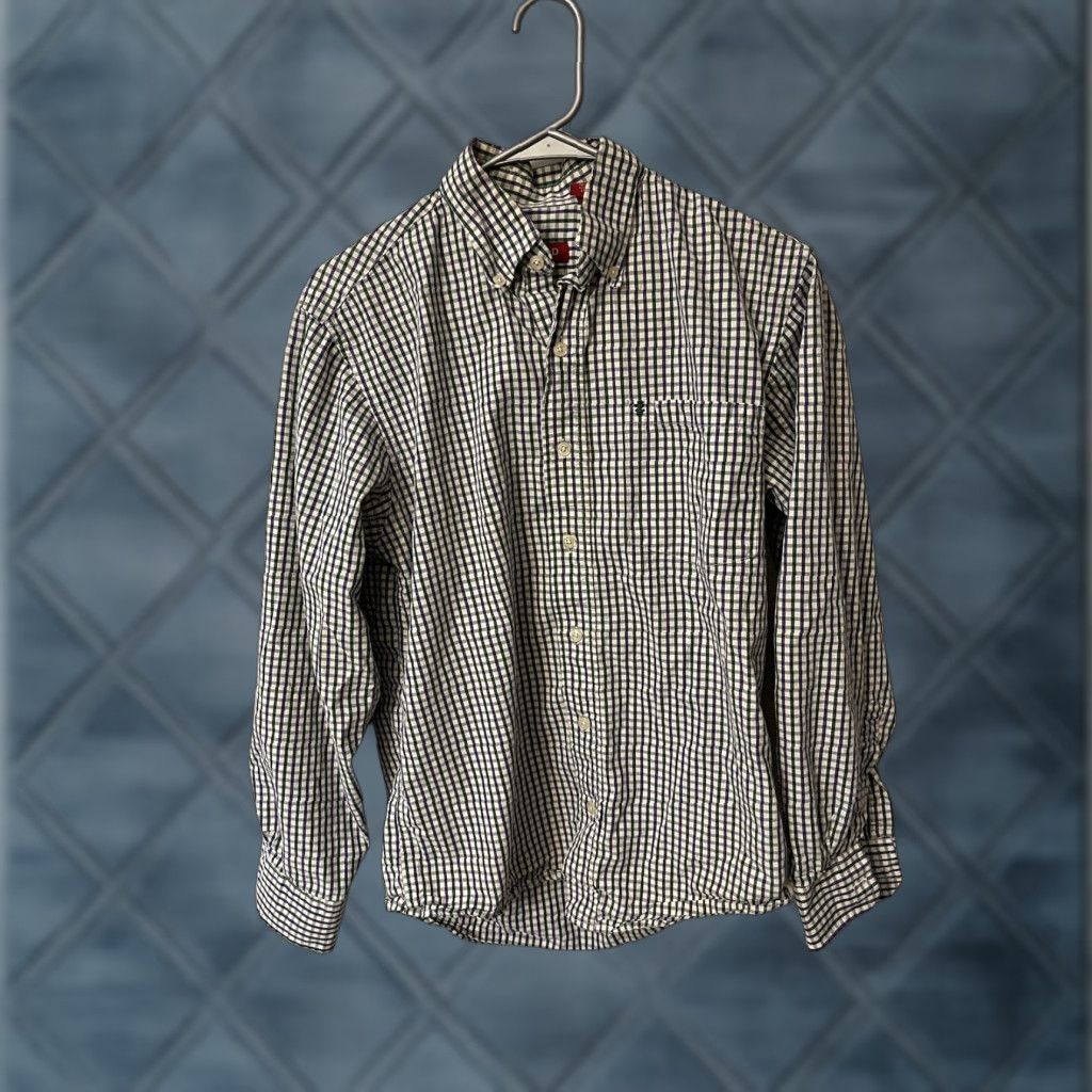 Izod IZOD Shirt Long Sleeve Button-Down Gingham Polo Golf Multicolor S Mens Size US S / EU 44-46 / 1 - 1 Thumbnail