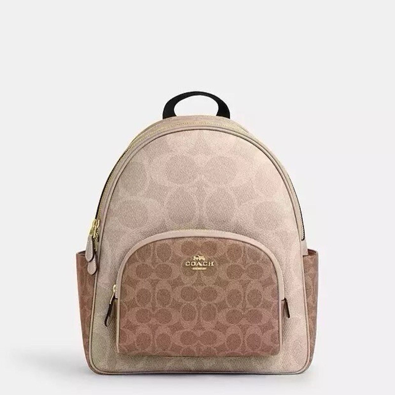 Coach NWT Coach Court Backpack CZ771 Gold/Sand/Tan Size ONE SIZE - 4 Thumbnail