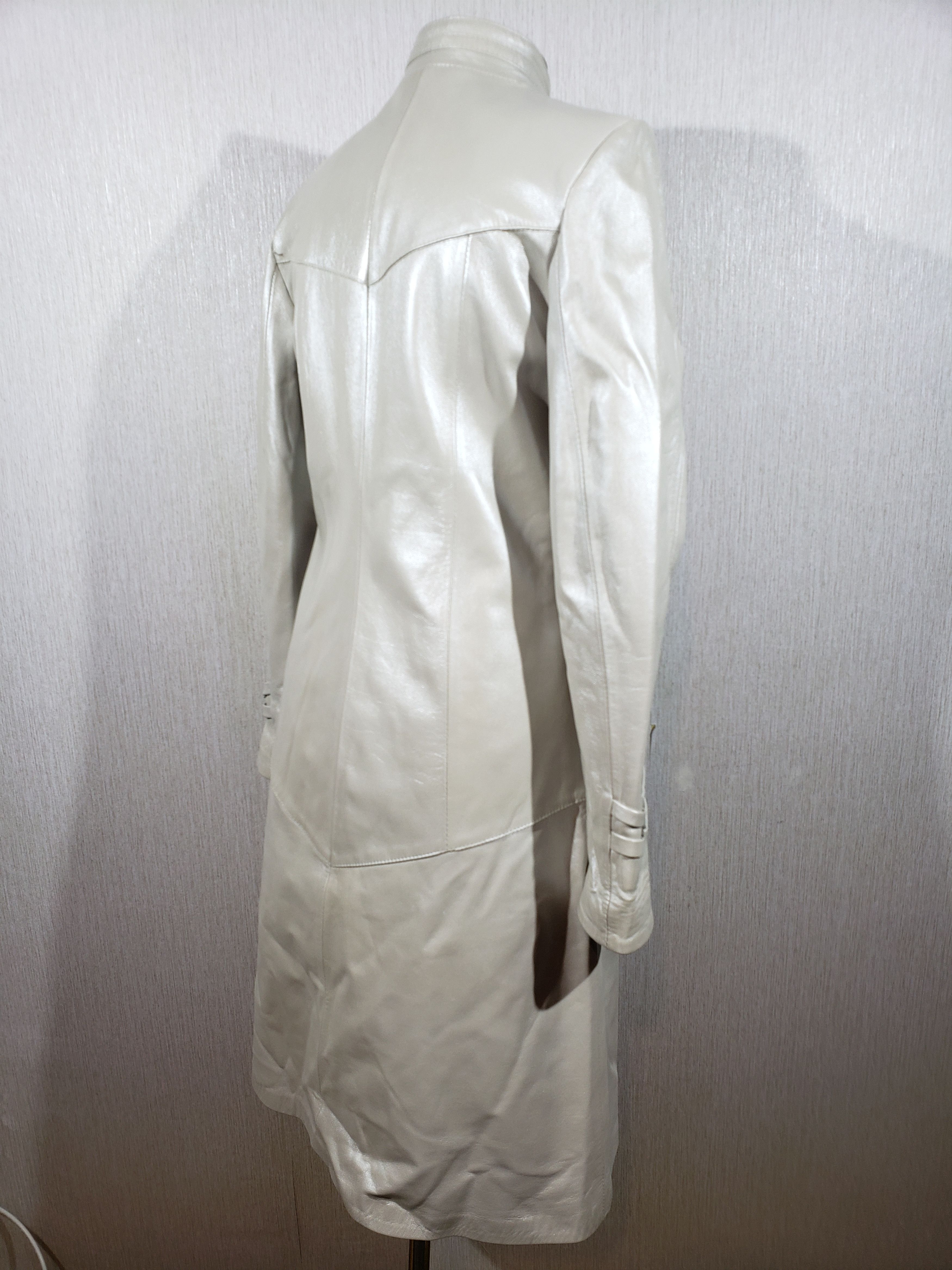 Other Cool women's gray leather jacket. Size L / US 10 / IT 46 - 5 Thumbnail