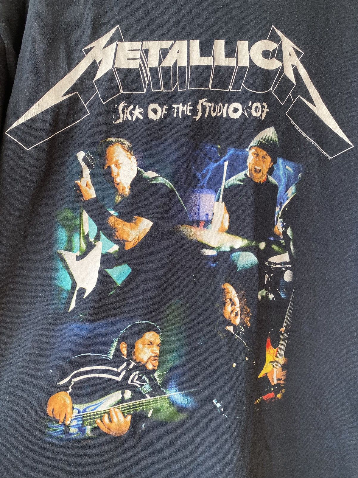 Band Tees × Metallica Vintage Metallica Sick of the studio tour 2007 t-shirt Size US XL / EU 56 / 4 - 4 Thumbnail