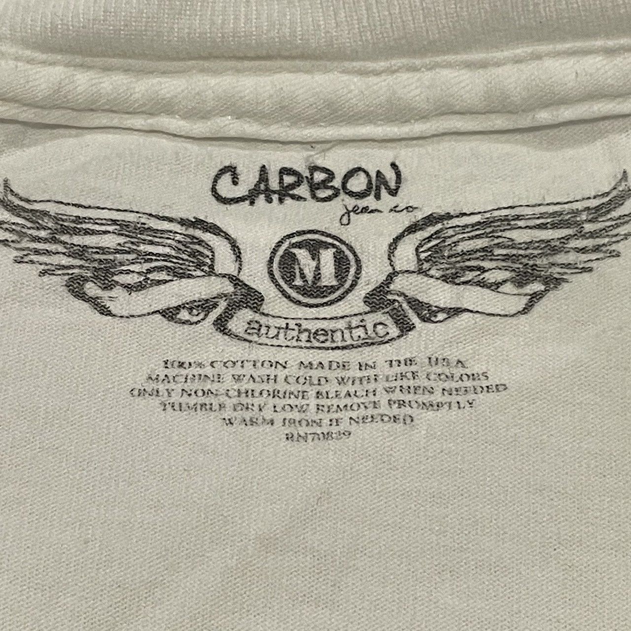 Affliction × Ed Hardy × Tapout Rare Carbon Wings Cross Tee Y2K Affliction Style Size US M / EU 48-50 / 2 - 5 Thumbnail